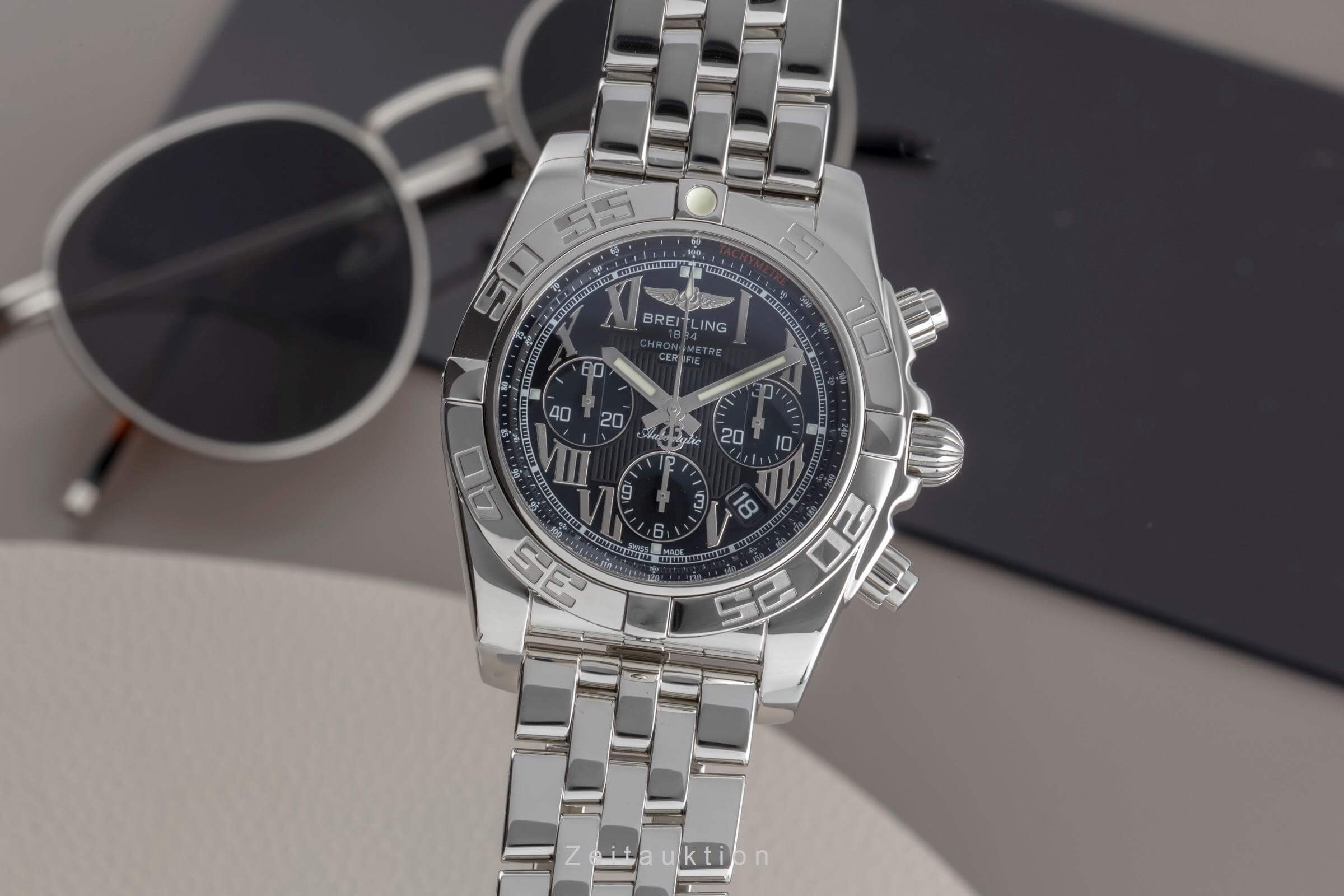 Breitling Chronomat 44 Chronograph Stahl Automatik Kal. B01 Ref. AB011012/B956  | Zeitauktion
