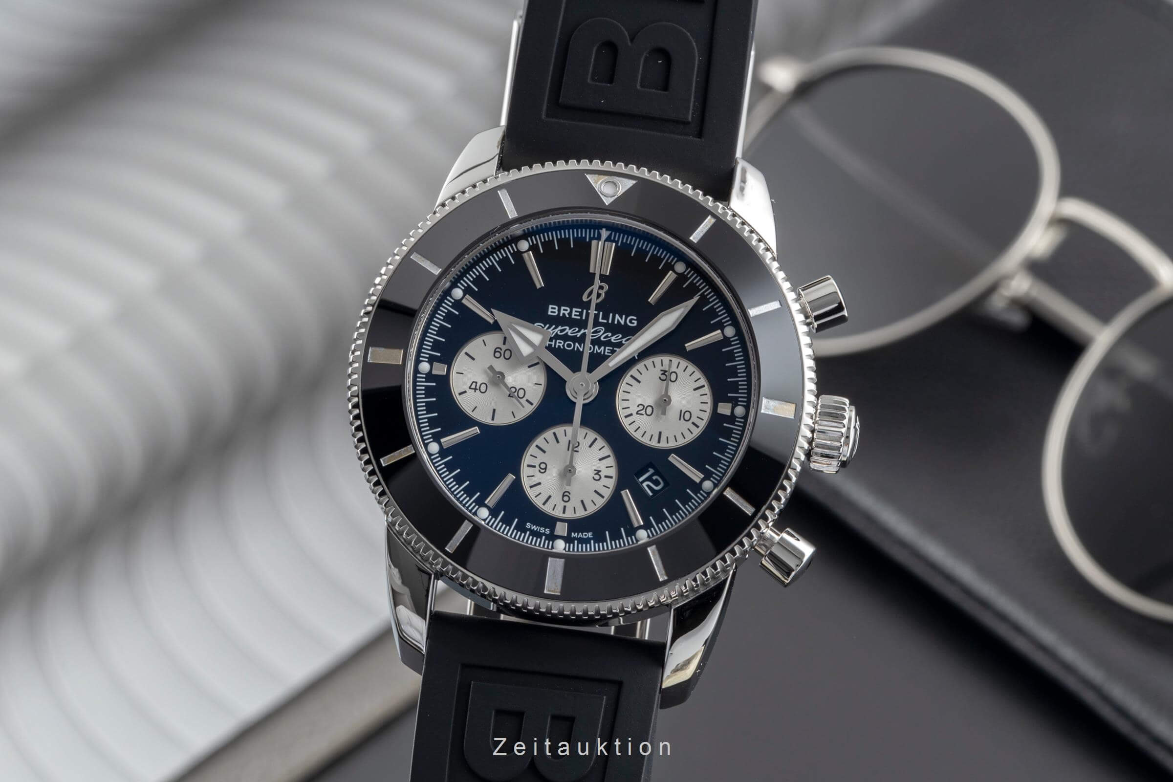 Breitling Superocean Chronograph chronographe acier automatique Kal. B01 Ref. AB0162121B1S1  | Zeitauktion