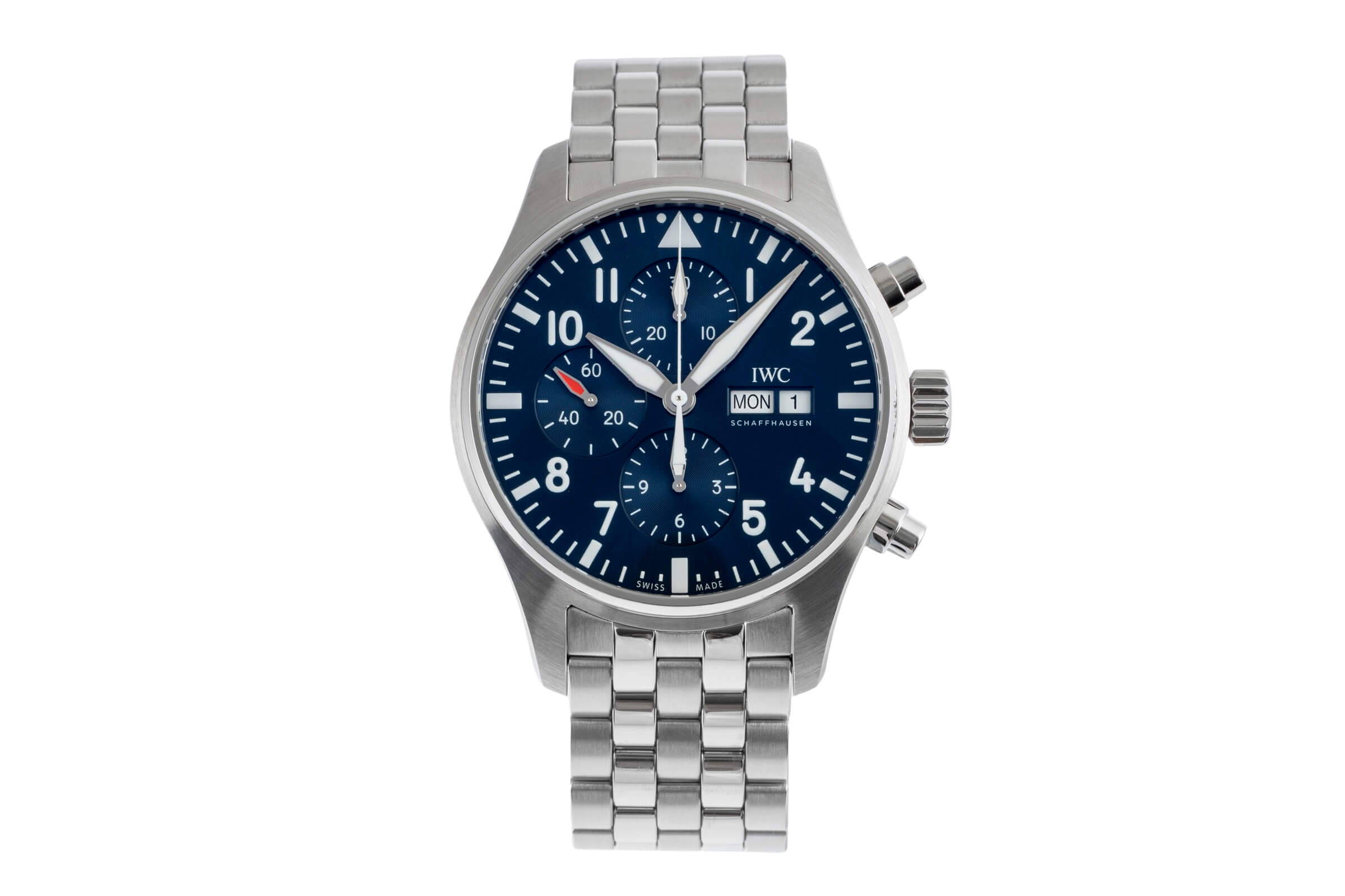 IWC Fliegerchronograph chronographe acier automatique Kal. C.79320  | Zeitauktion