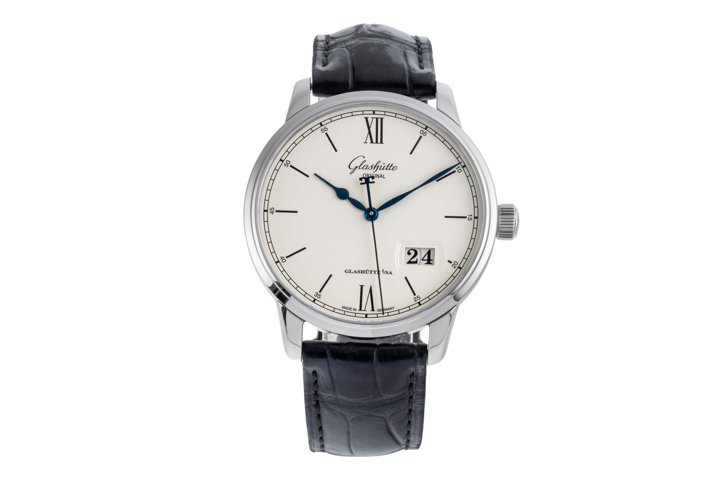 Glashütte Senator Stahl Automatik Kal. GO 36 Ref. 1-36-03-01-02-30  | Zeitauktion