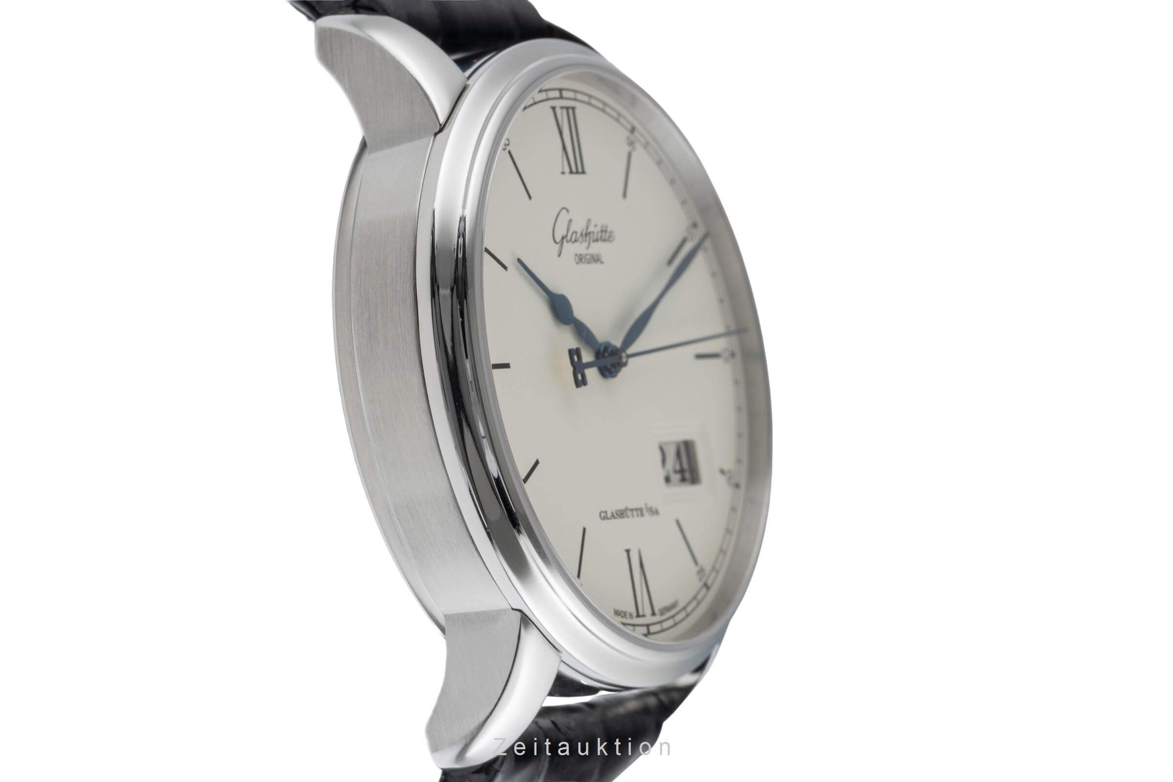 Glashütte Senator Stahl Automatik Kal. GO 36 Ref. 1-36-03-01-02-30  | Zeitauktion