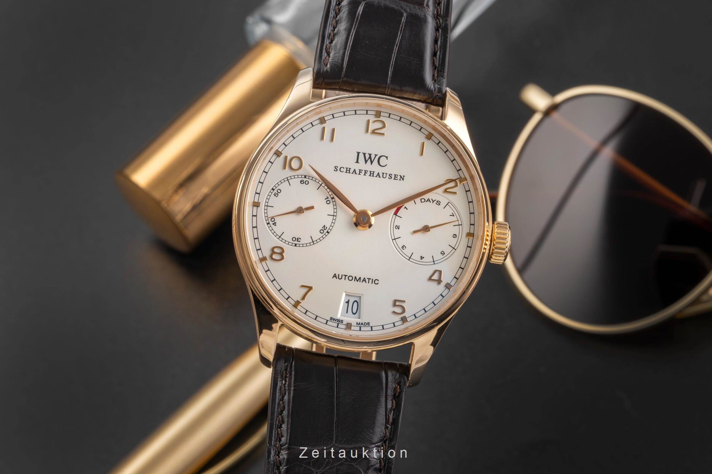 IWC Portugieser 18k Gold Automatik Kal. C.51010 Ref. IW500113  | Zeitauktion