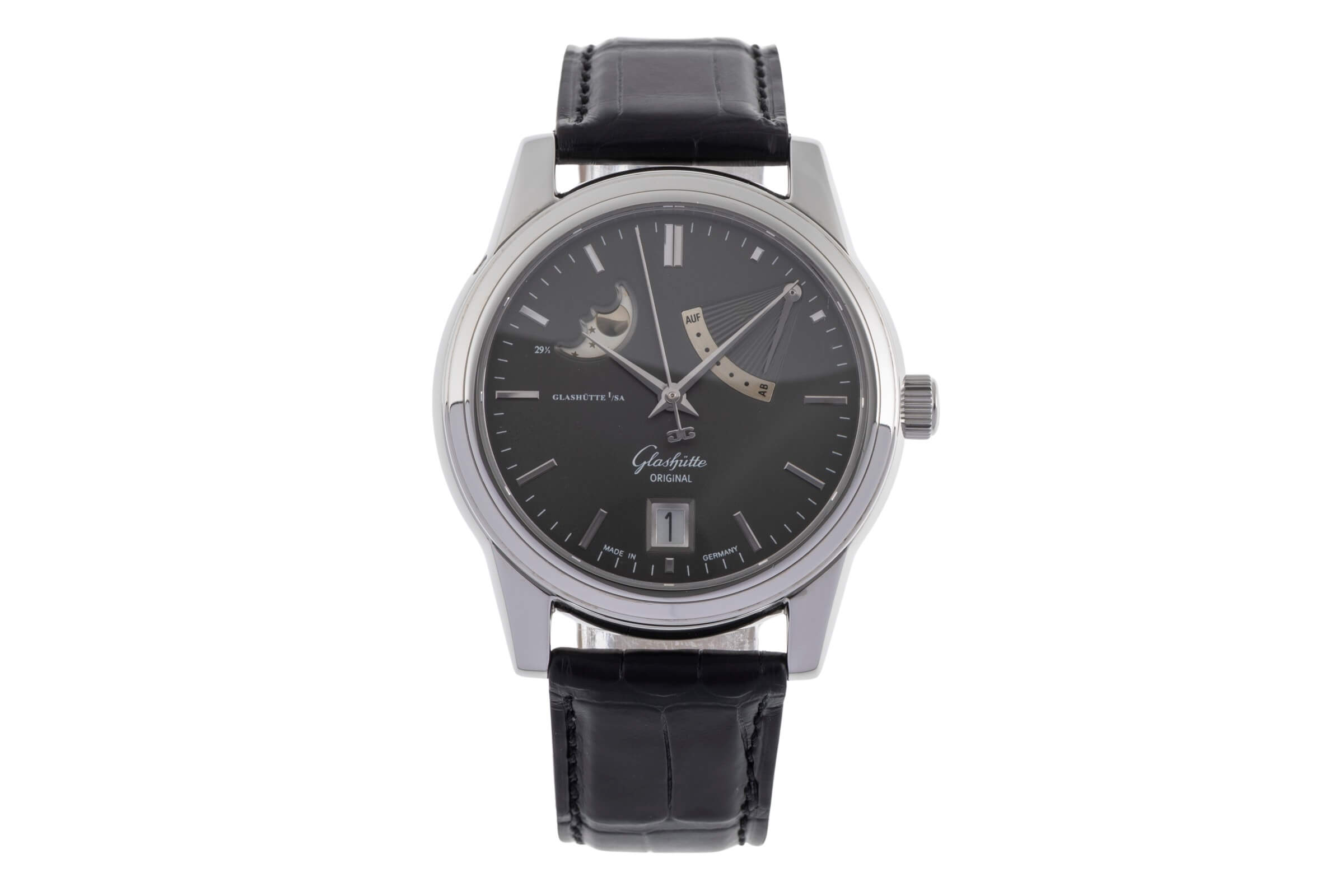 Glashütte Original Senator acero automático Kal. GUB 39 Ref. 39-44-14-22-04  | Zeitauktion