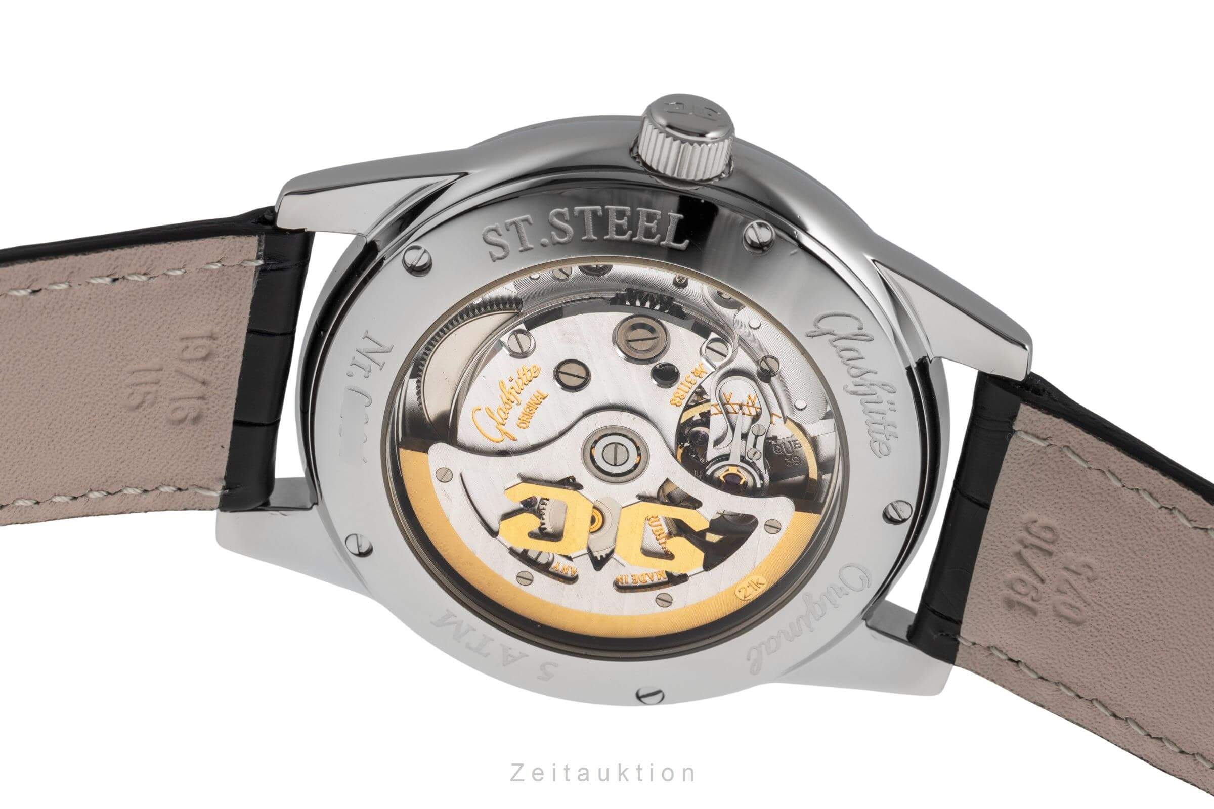 Glashütte Original Senator acero automático Kal. GUB 39 Ref. 39-44-14-22-04  | Zeitauktion