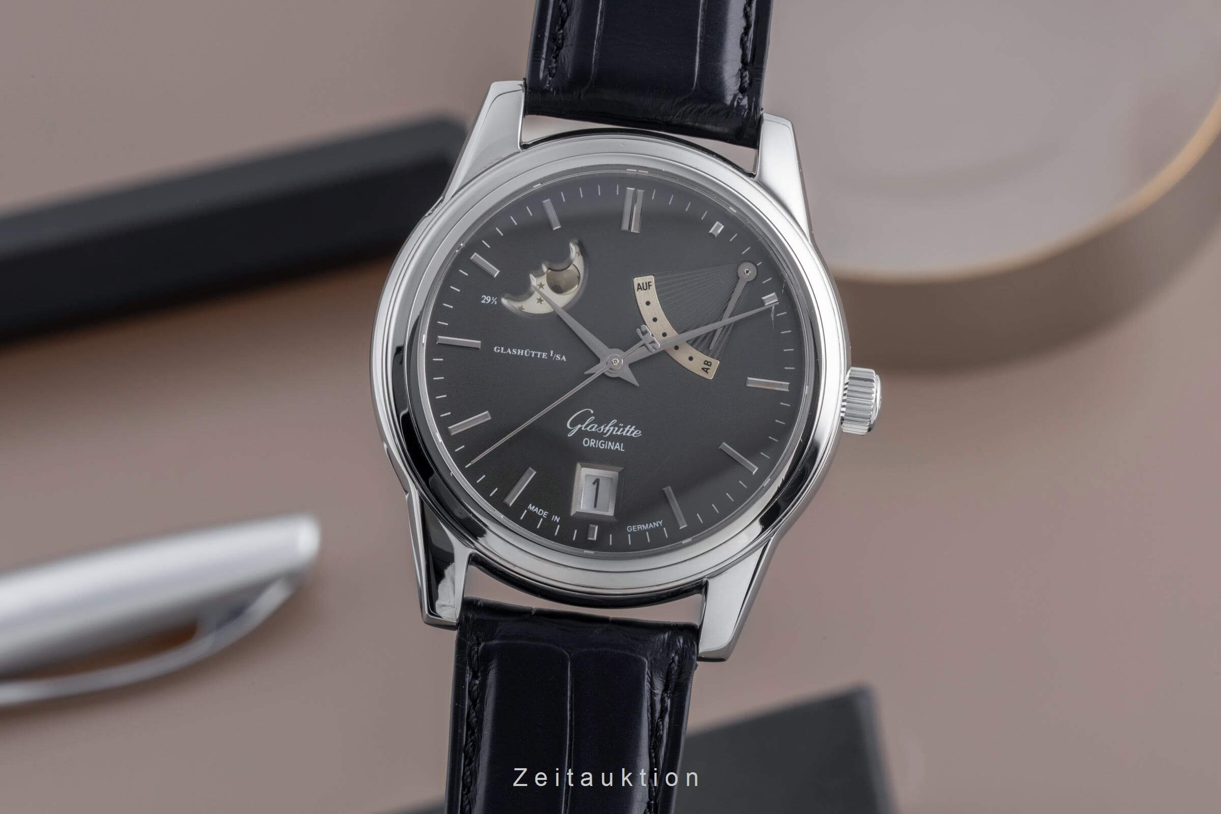Glashütte Original Senator acero automático Kal. GUB 39 Ref. 39-44-14-22-04  | Zeitauktion