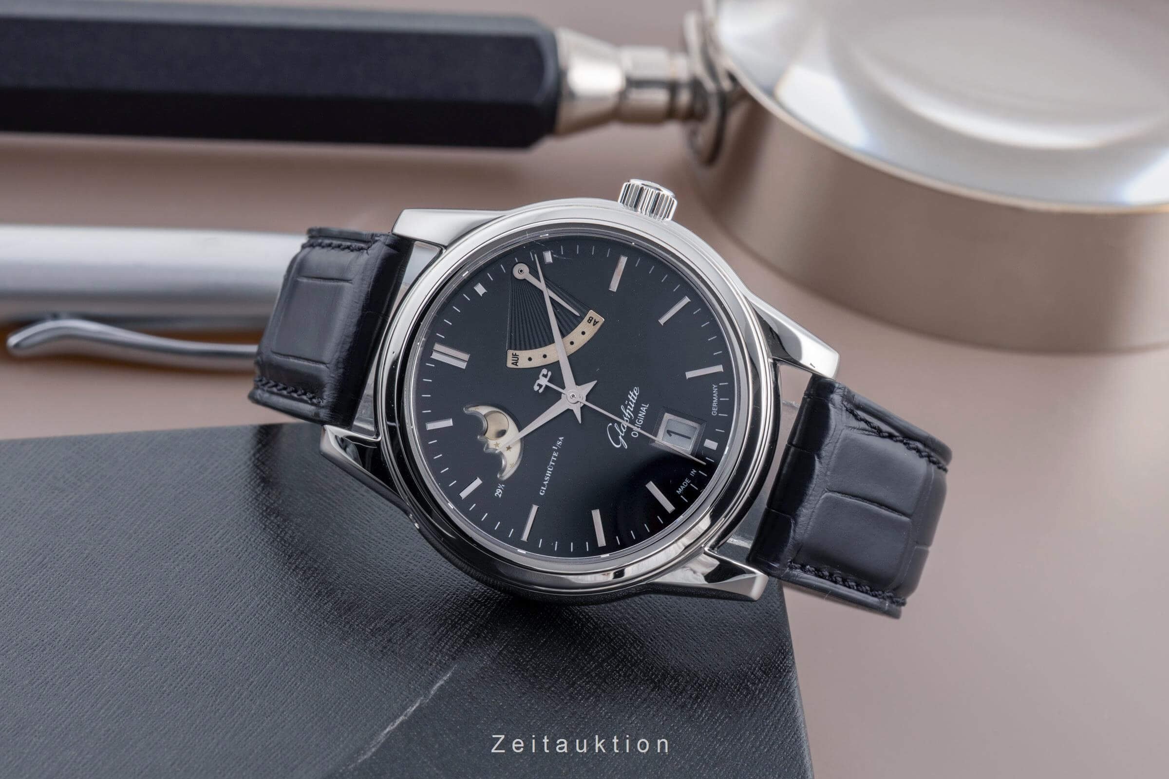 Glashütte Original Senator acero automático Kal. GUB 39 Ref. 39-44-14-22-04  | Zeitauktion