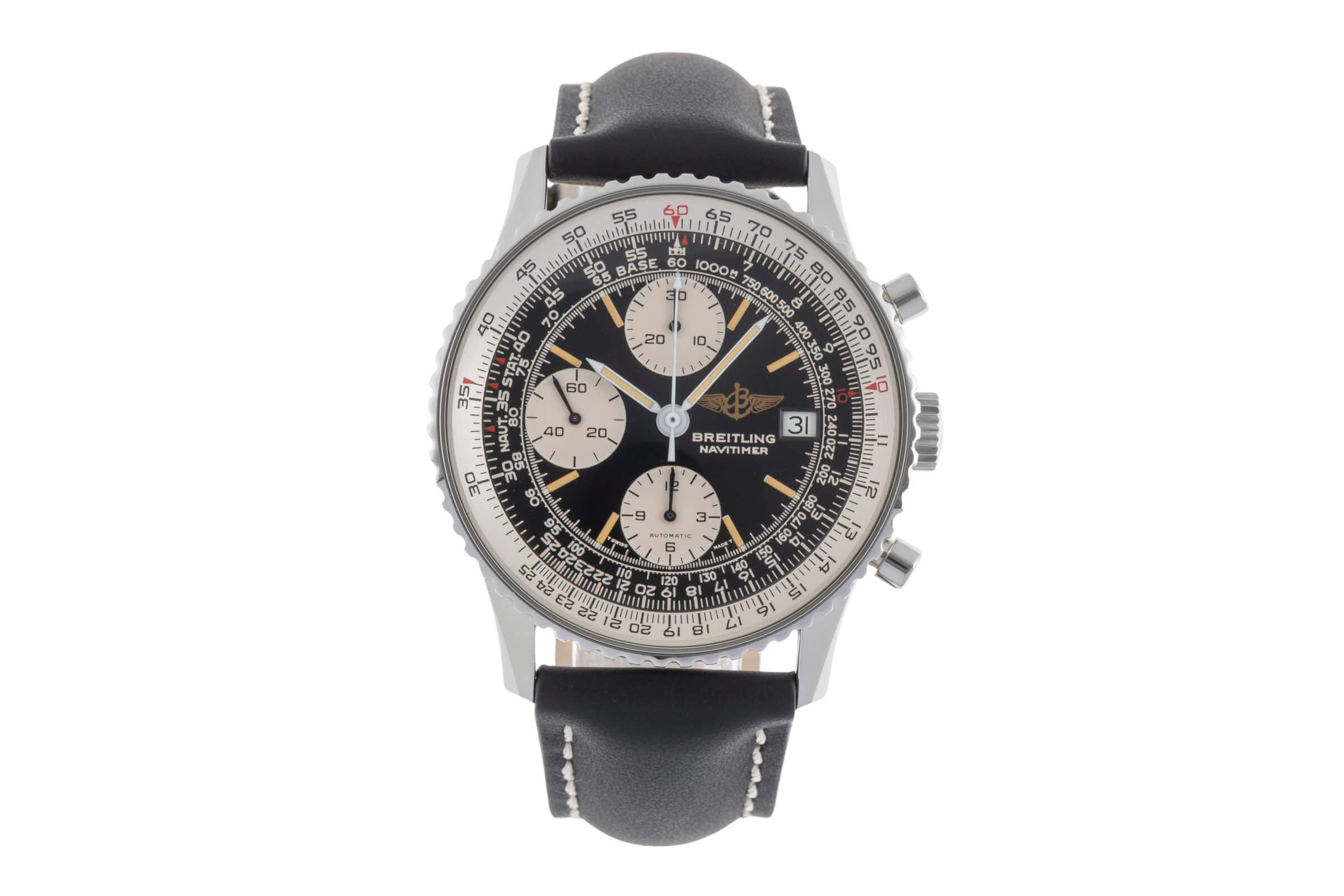 Breitling Navitimer chronograph steel automatic Kal. 7750 Ref. 81610  | Zeitauktion