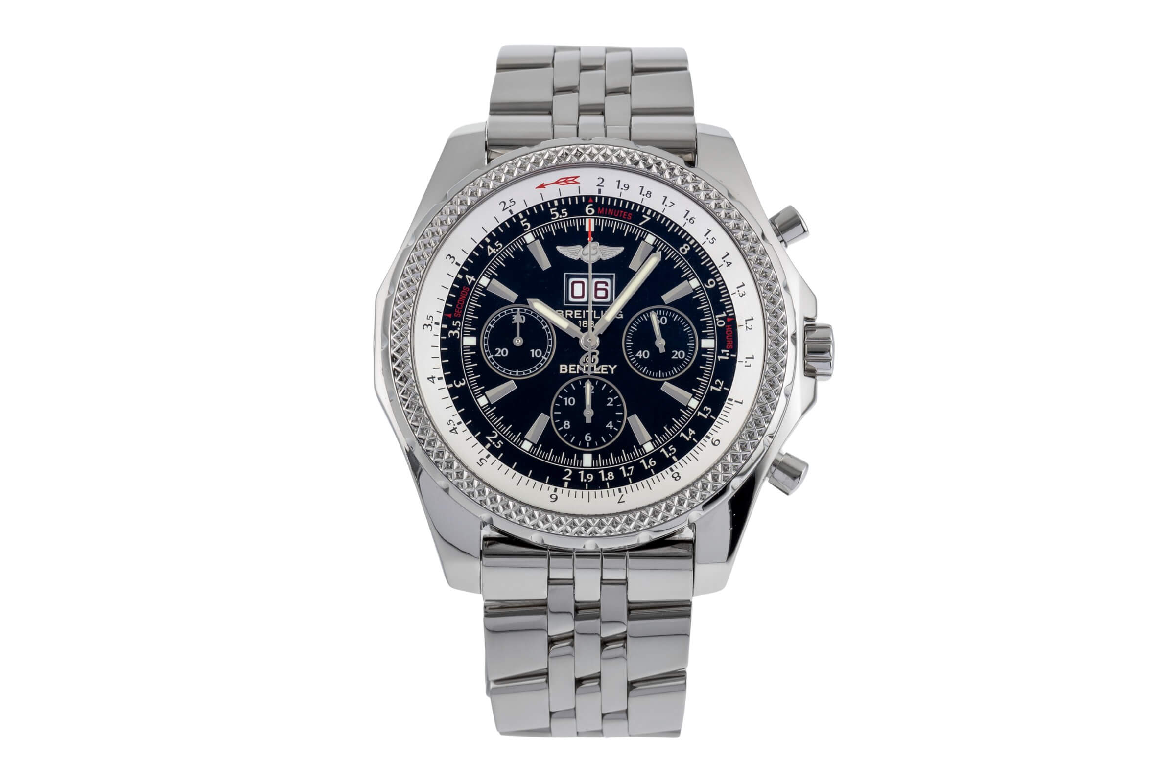 Breitling Bentley 6.75 chronographe acier automatique Kal. B44 Ref. A44362B728  | Zeitauktion