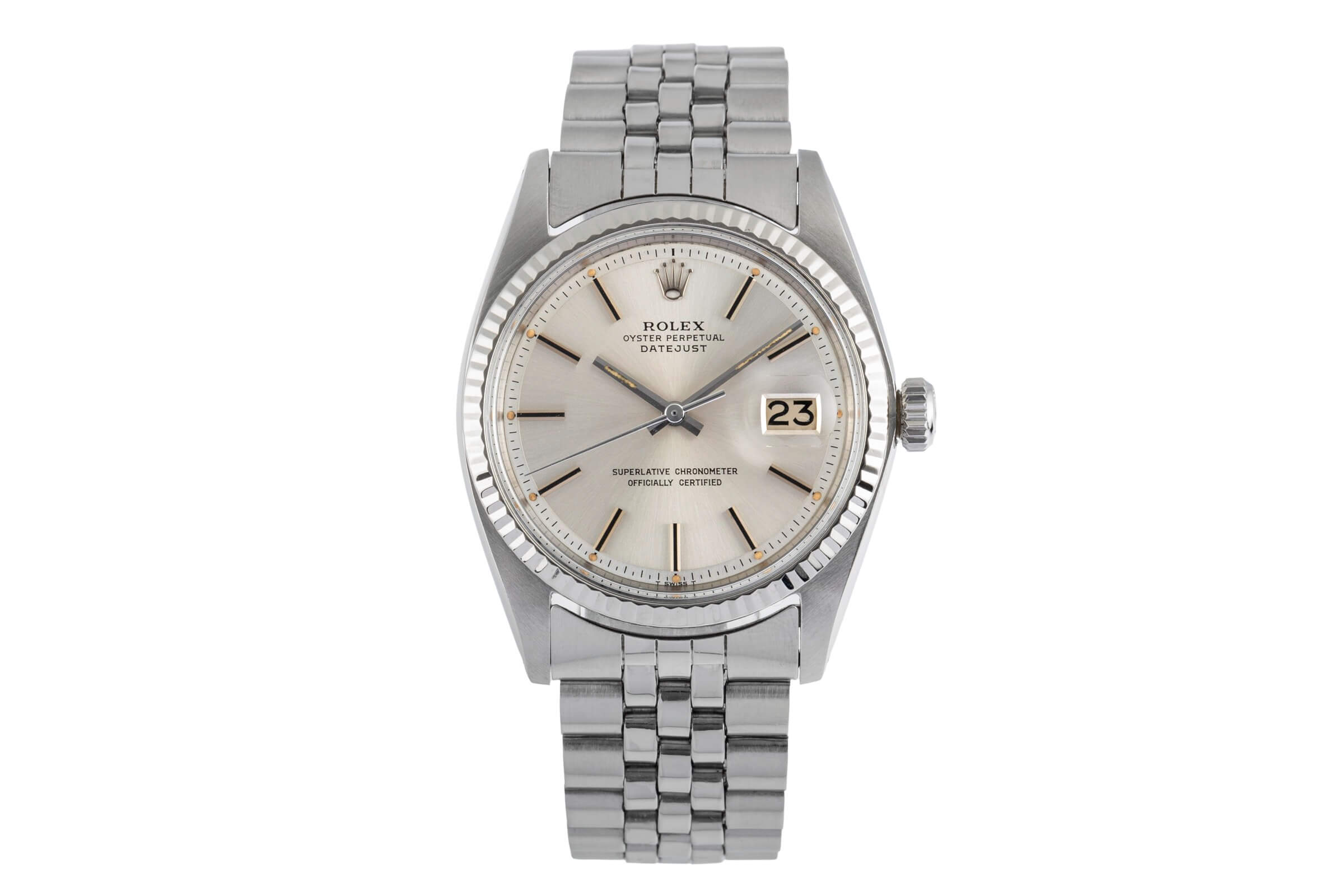 Rolex Datejust steel / white gold automatic Kal. 1560 Ref. 1601 VINTAGE  | Zeitauktion