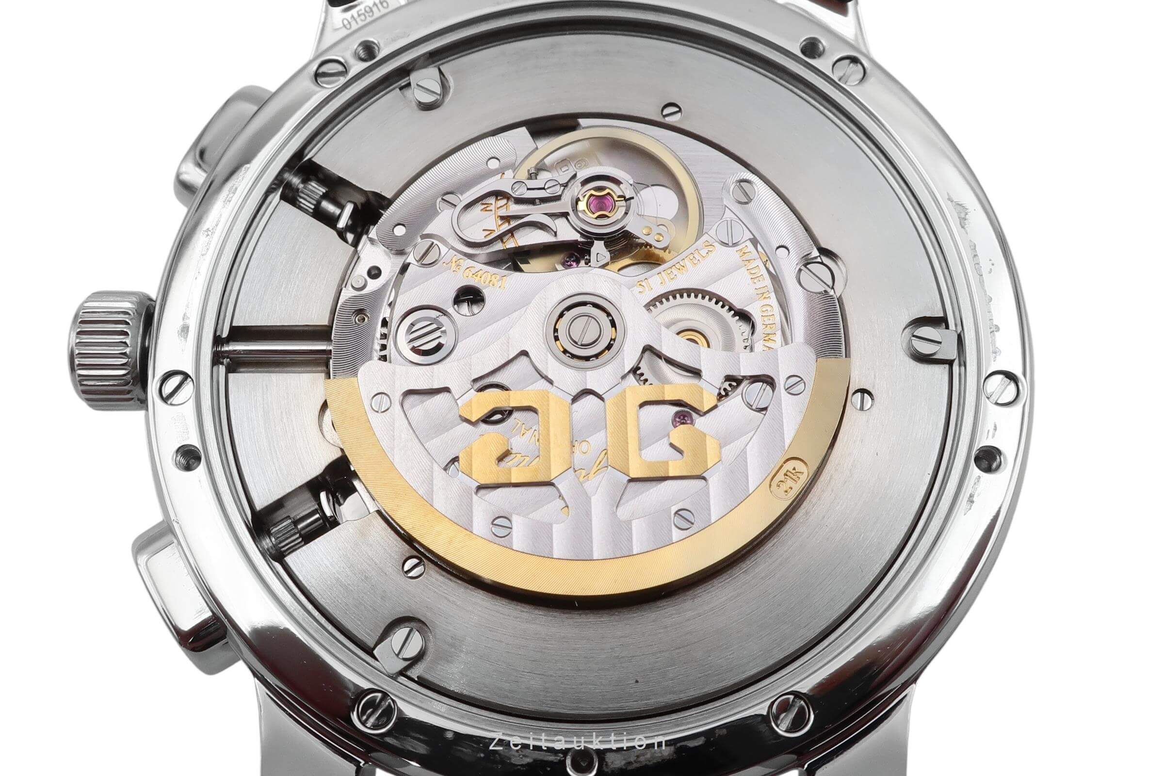 Glashütte Senator Chronograph Stahl Automatik Kal. GO 39 Ref. 39-34-21-42-04  | Zeitauktion