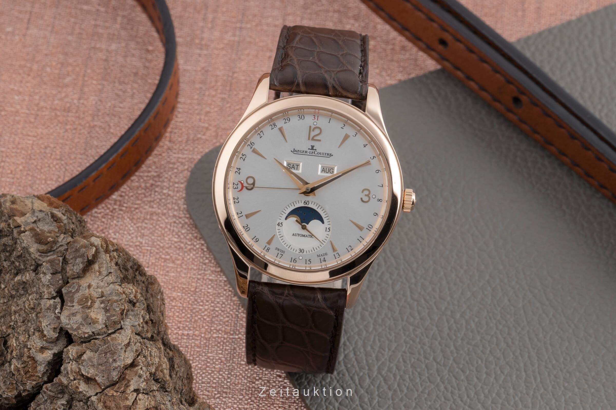 Jaeger-LeCoultre Master Calendar 18 ct red gold automatic Kal. 866 Ref. Q1552520  176.2.12.S  | Zeitauktion