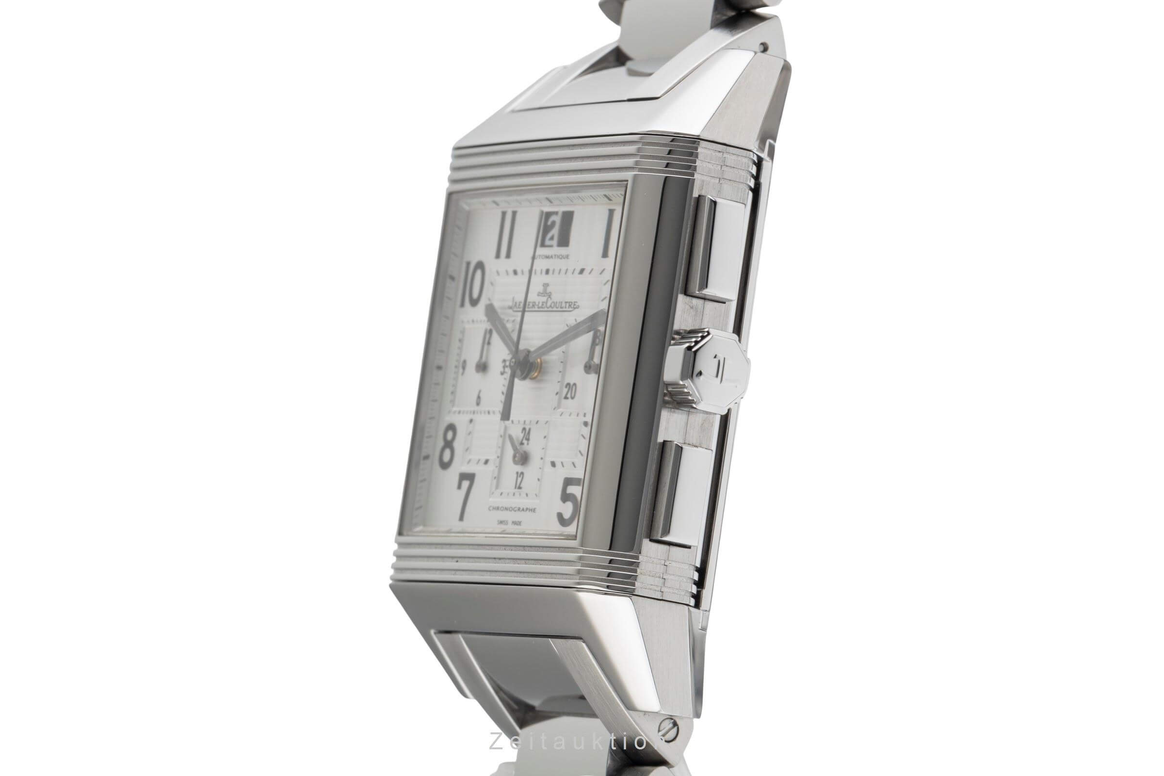 Jaeger LeCoultre Reverso Chronograph Stahl Automatik Kal. 754 Ref. Q7018120  230.8.45  | Zeitauktion