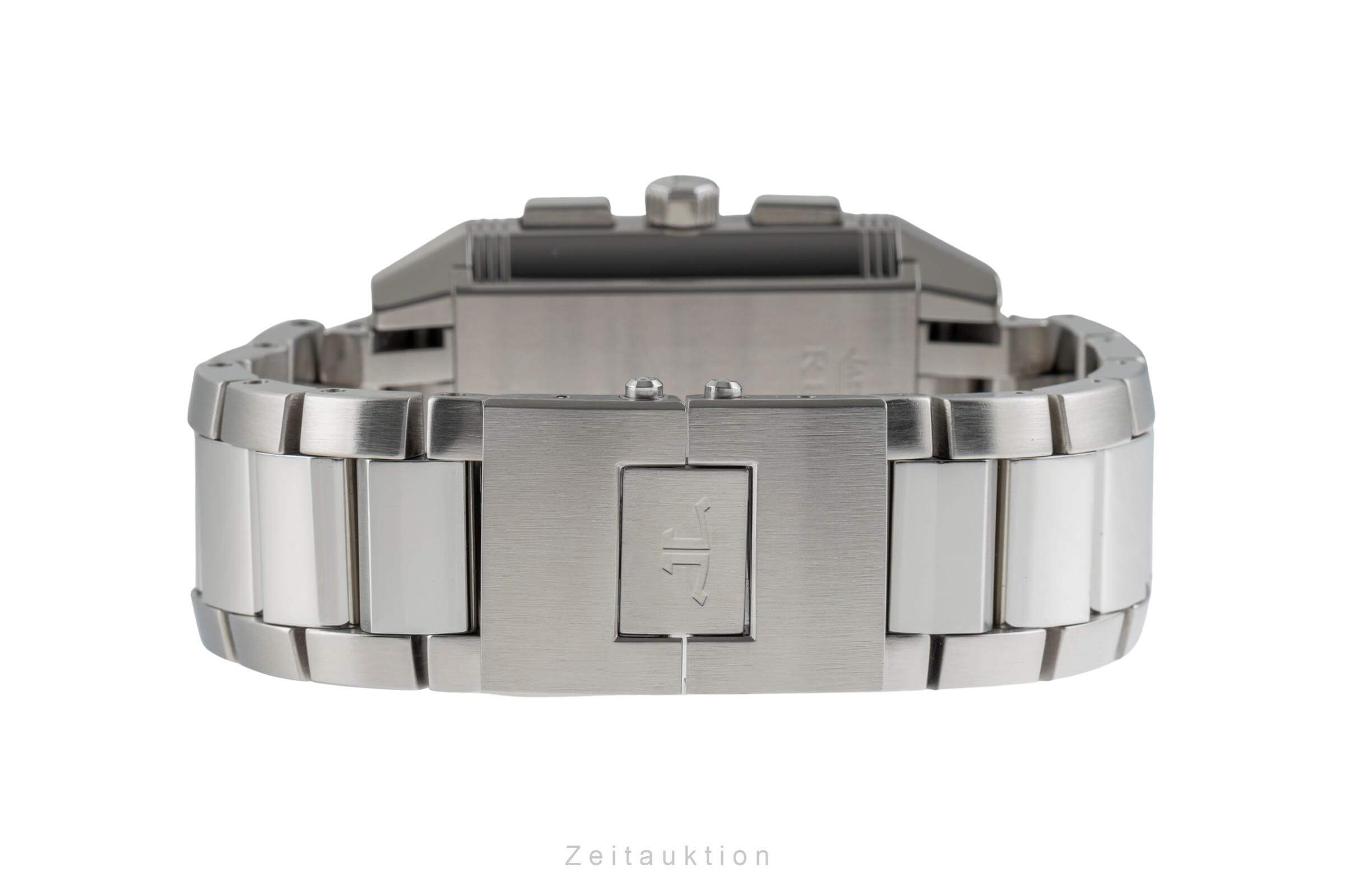 Jaeger LeCoultre Reverso Chronograph Stahl Automatik Kal. 754 Ref. Q7018120  230.8.45  | Zeitauktion