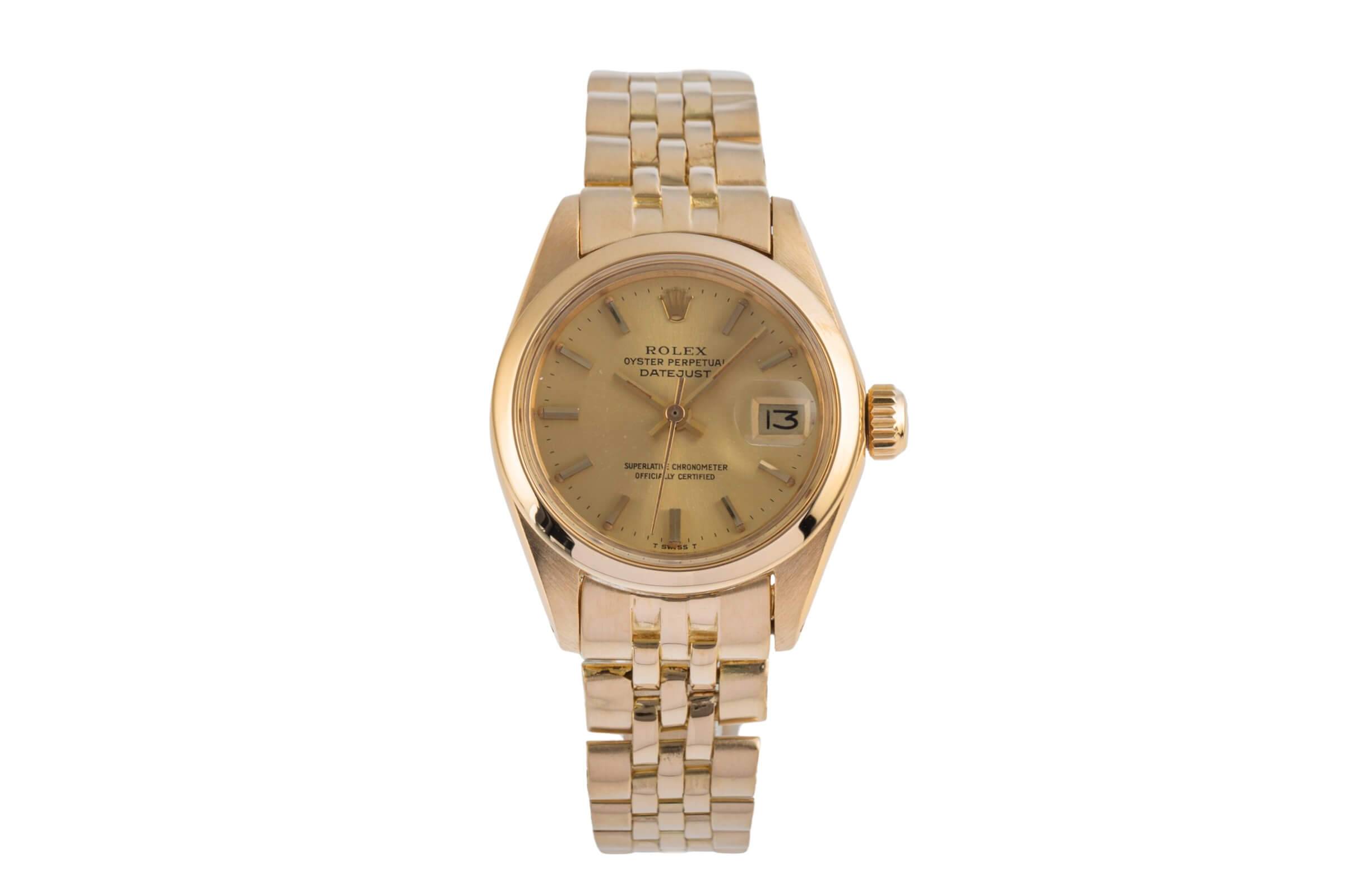 Rolex Lady Datejust 18 ct gold automatic Kal. 2030 Ref. 6916 VINTAGE  | Zeitauktion