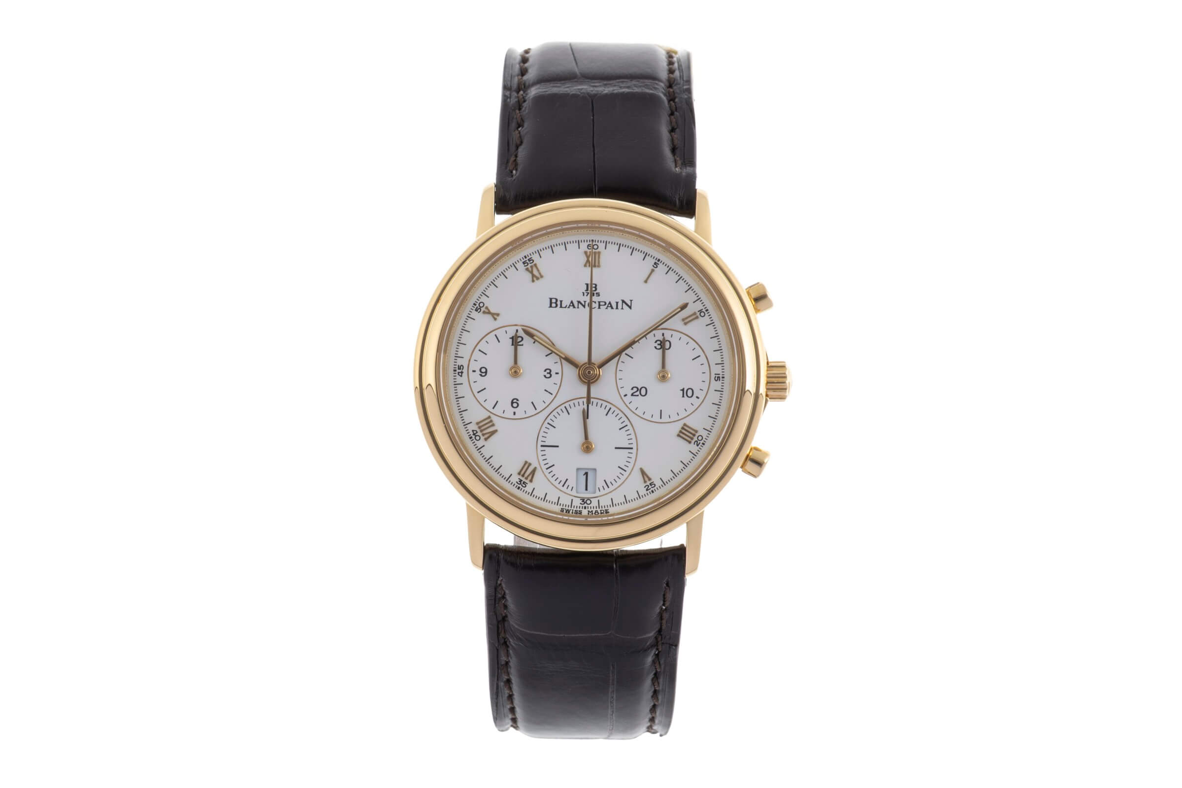 Blancpain Villeret cronógrafo oro de 18 quilates automático Kal. 1185 Ref. 1185.1418.55  | Zeitauktion