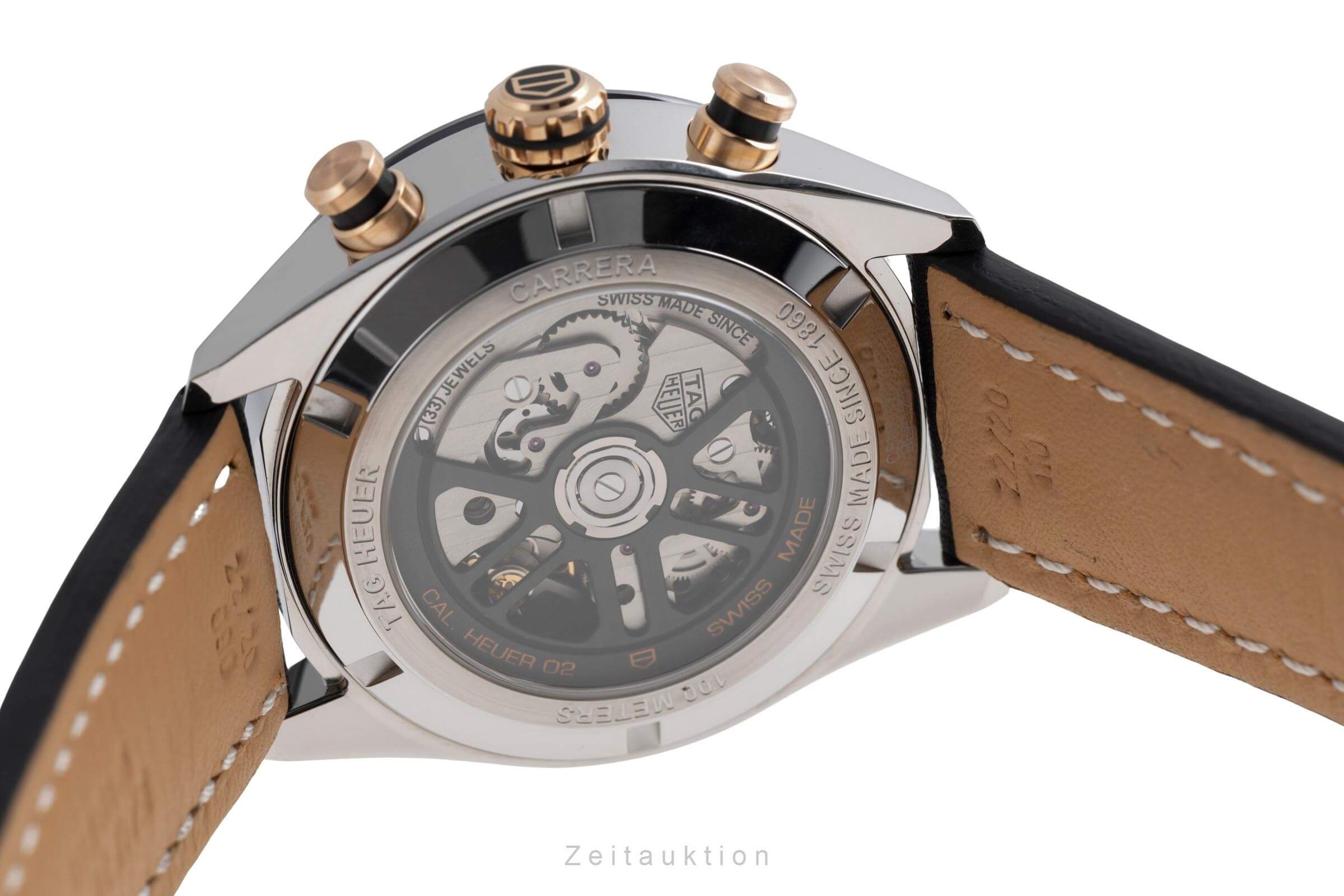 Tag Heuer Carrera Chronograph Stahl / Gold Automatik Kal. Heuer 02 Ref. CBN2A5A.FC6481  | Zeitauktion