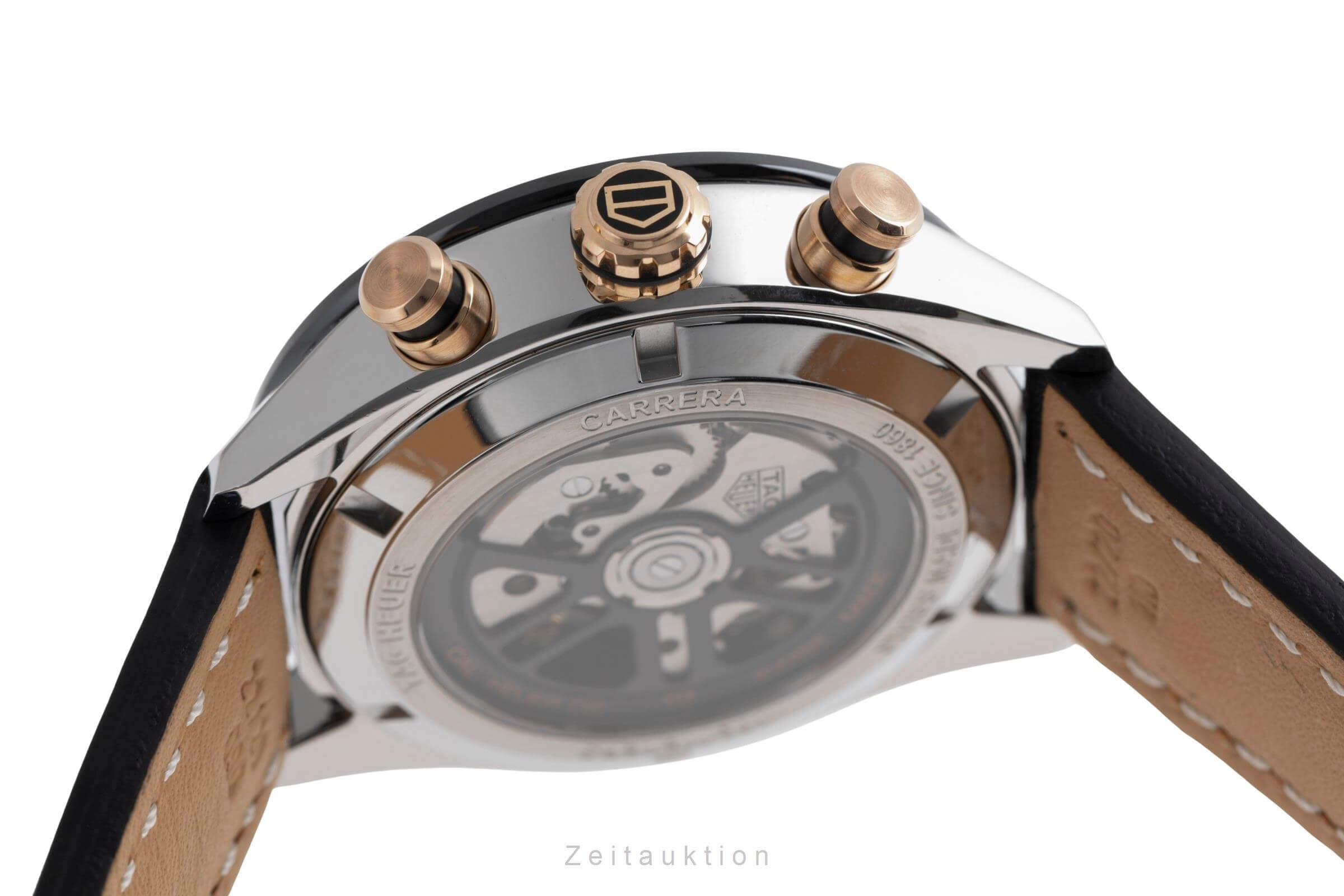 Tag Heuer Carrera Chronograph Stahl / Gold Automatik Kal. Heuer 02 Ref. CBN2A5A.FC6481  | Zeitauktion