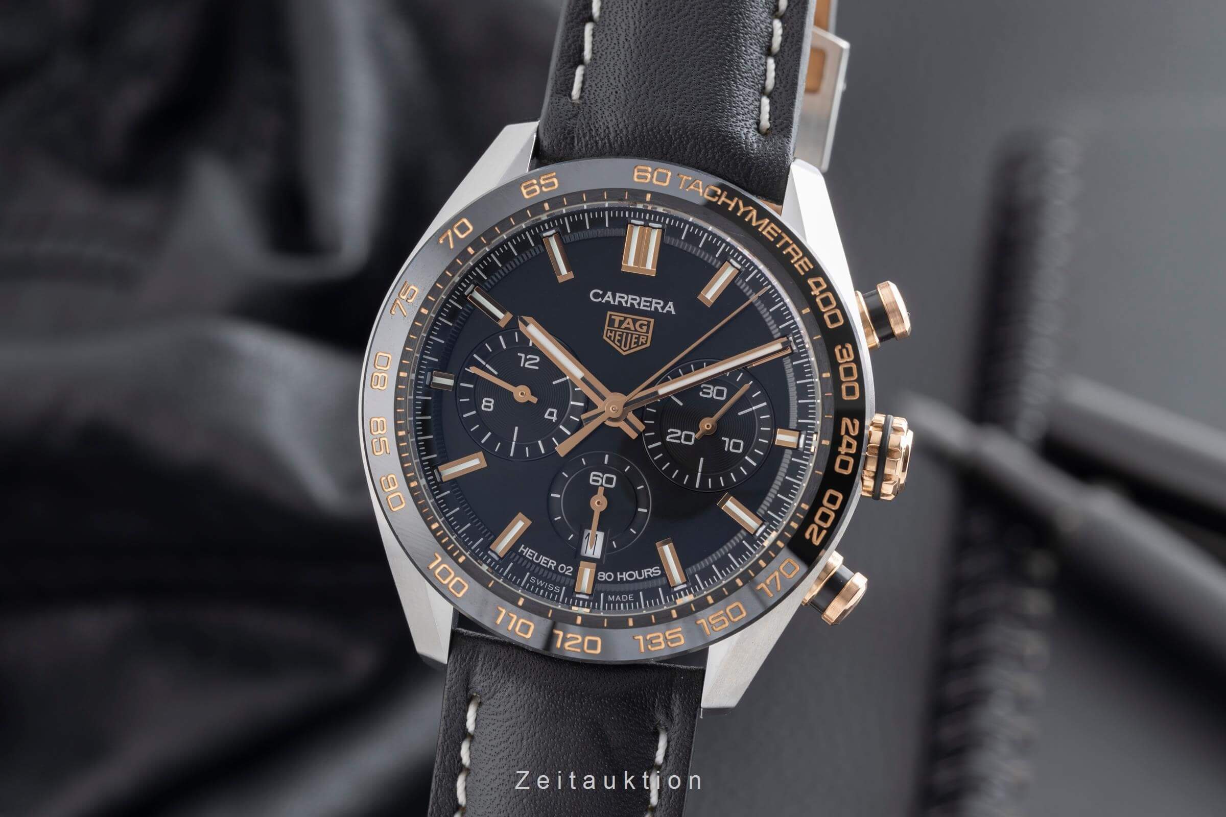 Tag Heuer Carrera Chronograph Stahl / Gold Automatik Kal. Heuer 02 Ref. CBN2A5A.FC6481  | Zeitauktion