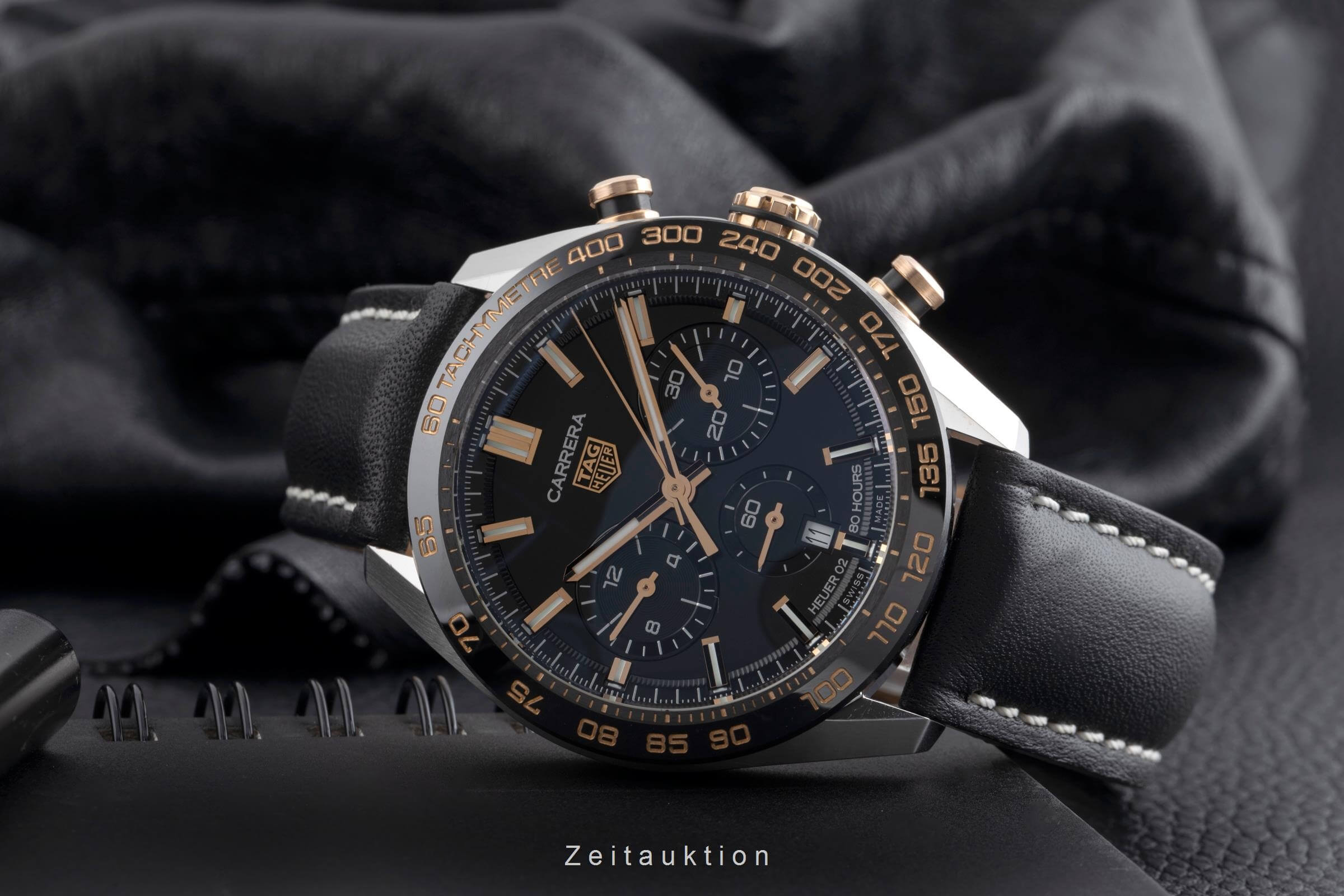 Tag Heuer Carrera Chronograph Stahl / Gold Automatik Kal. Heuer 02 Ref. CBN2A5A.FC6481  | Zeitauktion