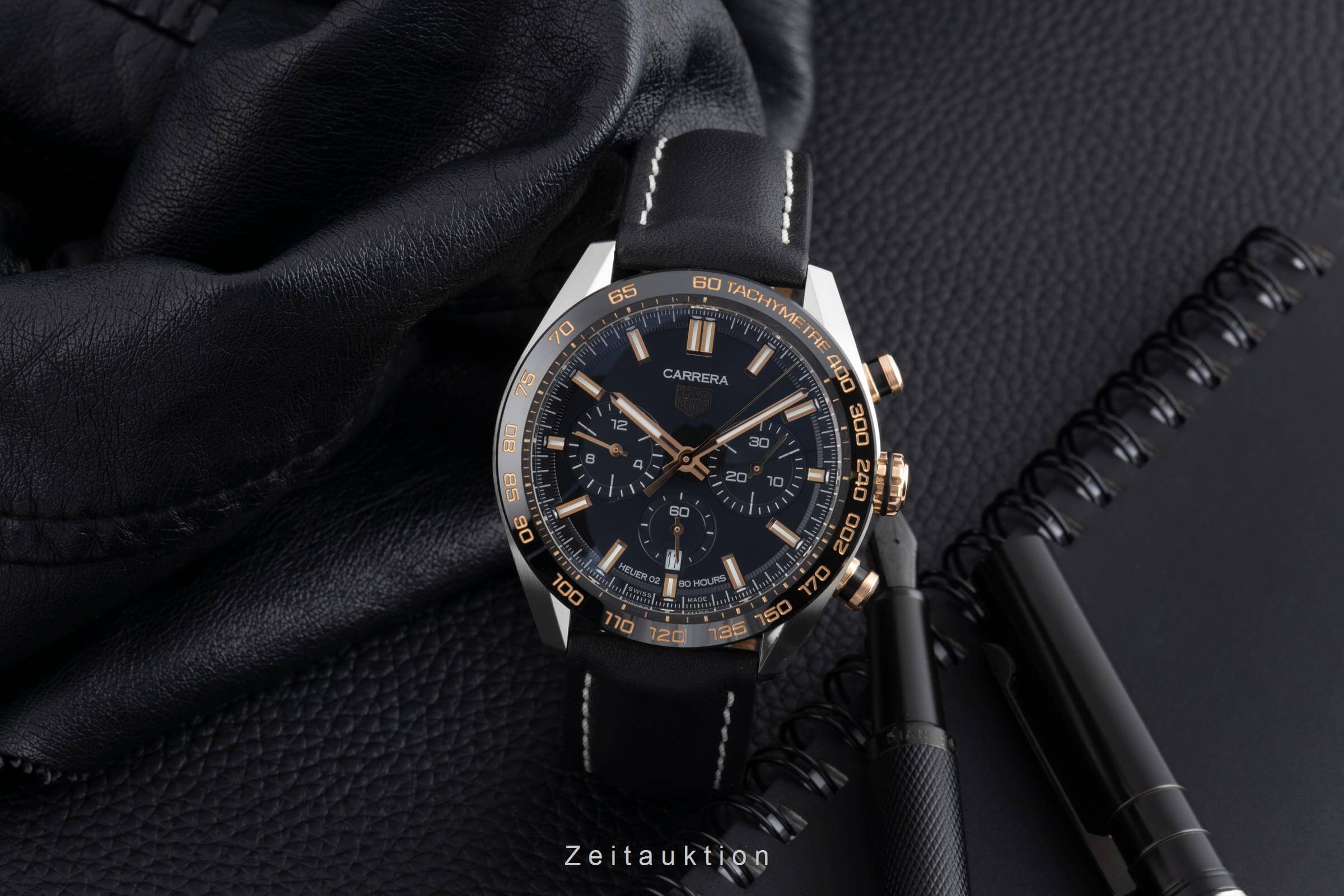 Tag Heuer Carrera Chronograph Stahl / Gold Automatik Kal. Heuer 02 Ref. CBN2A5A.FC6481  | Zeitauktion
