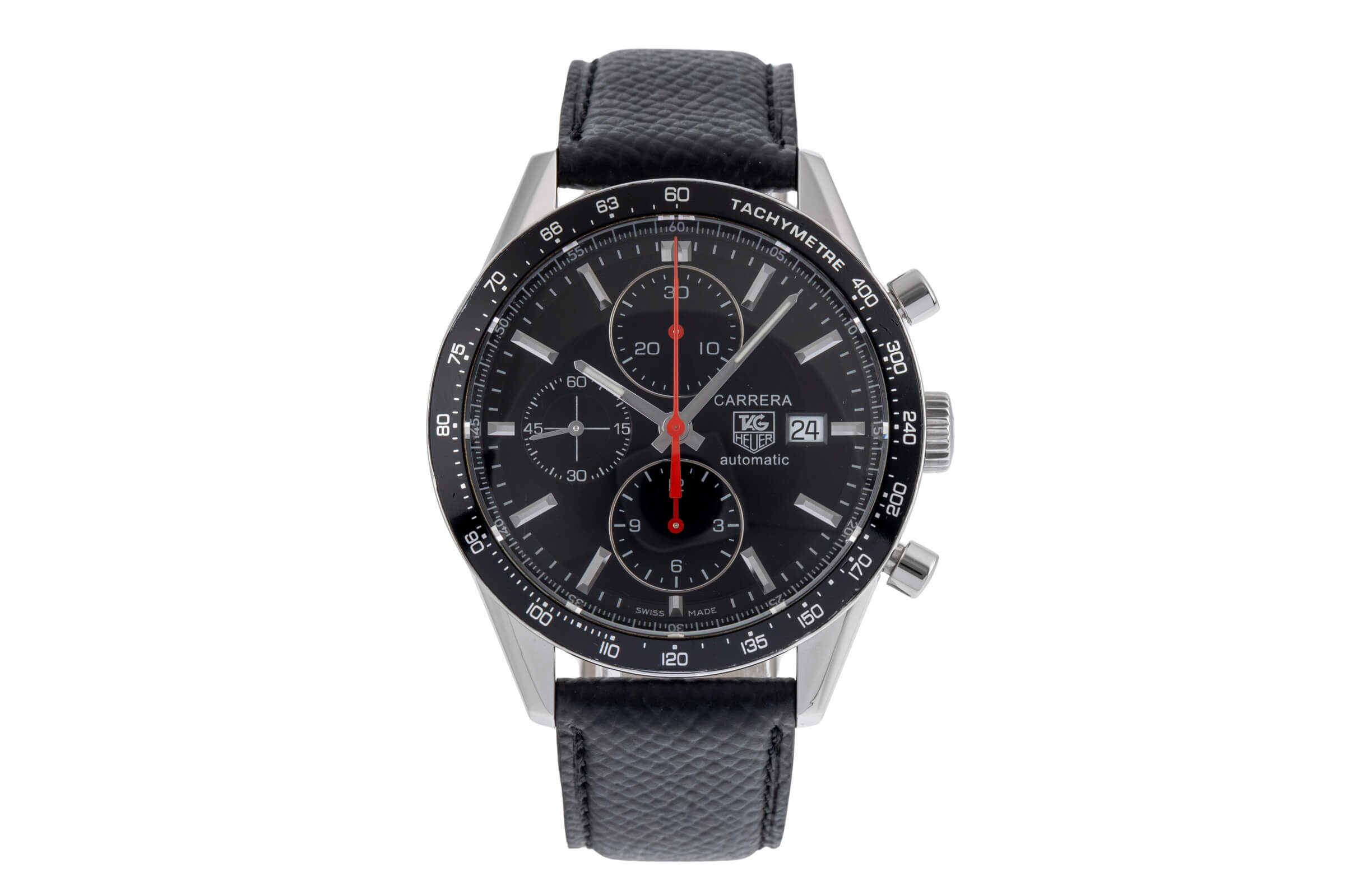 Tag Heuer Carrera chronographe acier automatique Kal. 16 Ref. CV2014  | Zeitauktion