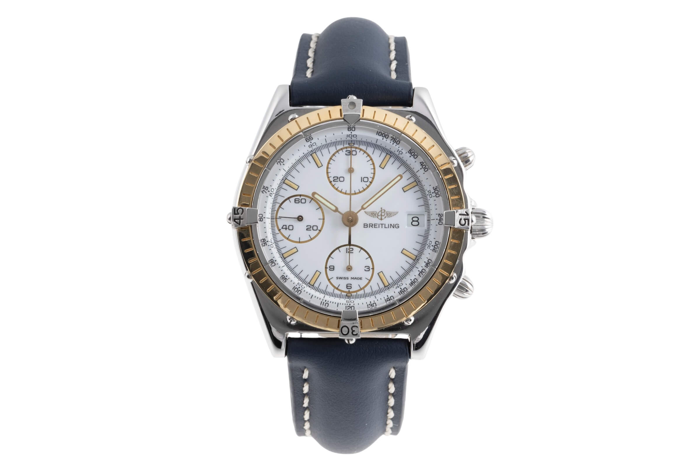 Breitling Chronomat chronograph steel / gold automatic Kal. 7750 Ref. 81950  | Zeitauktion