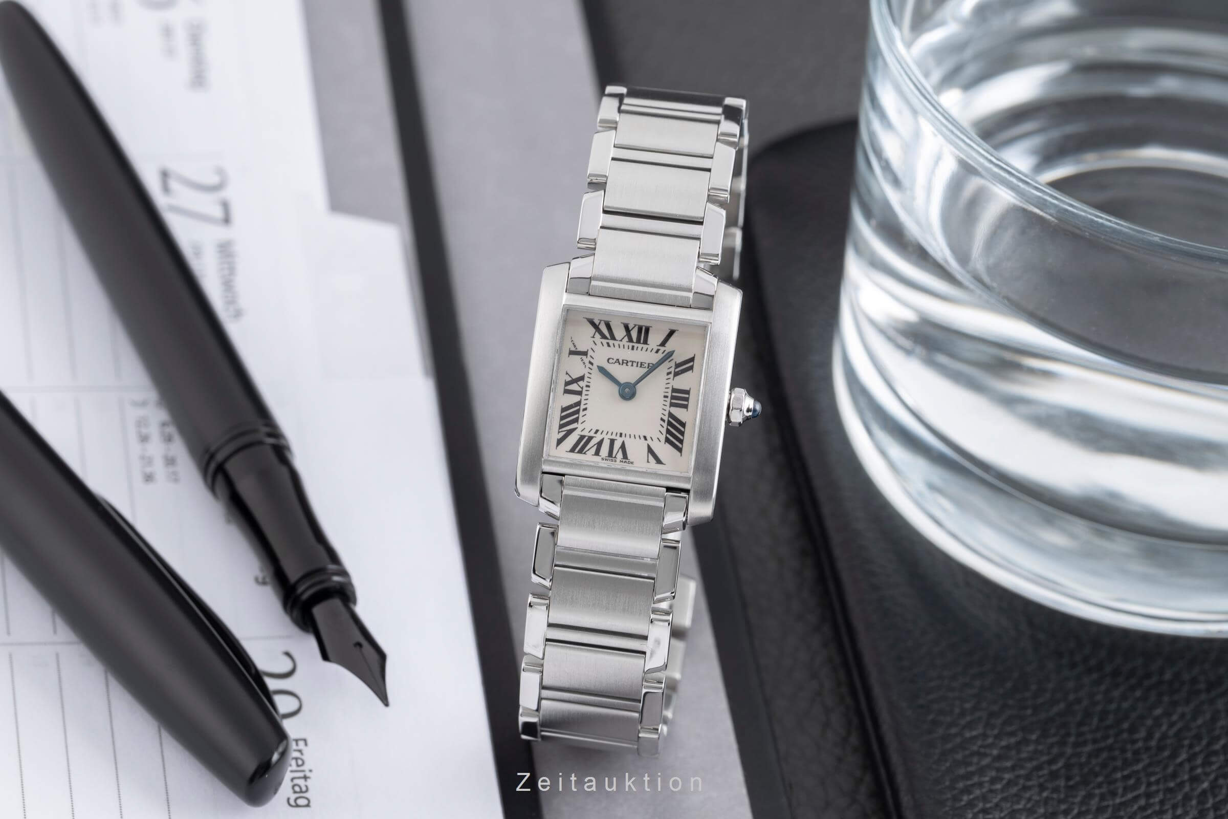 Cartier Tank Francaise acier quartz Kal. 057 Ref. W51008Q3  | Zeitauktion