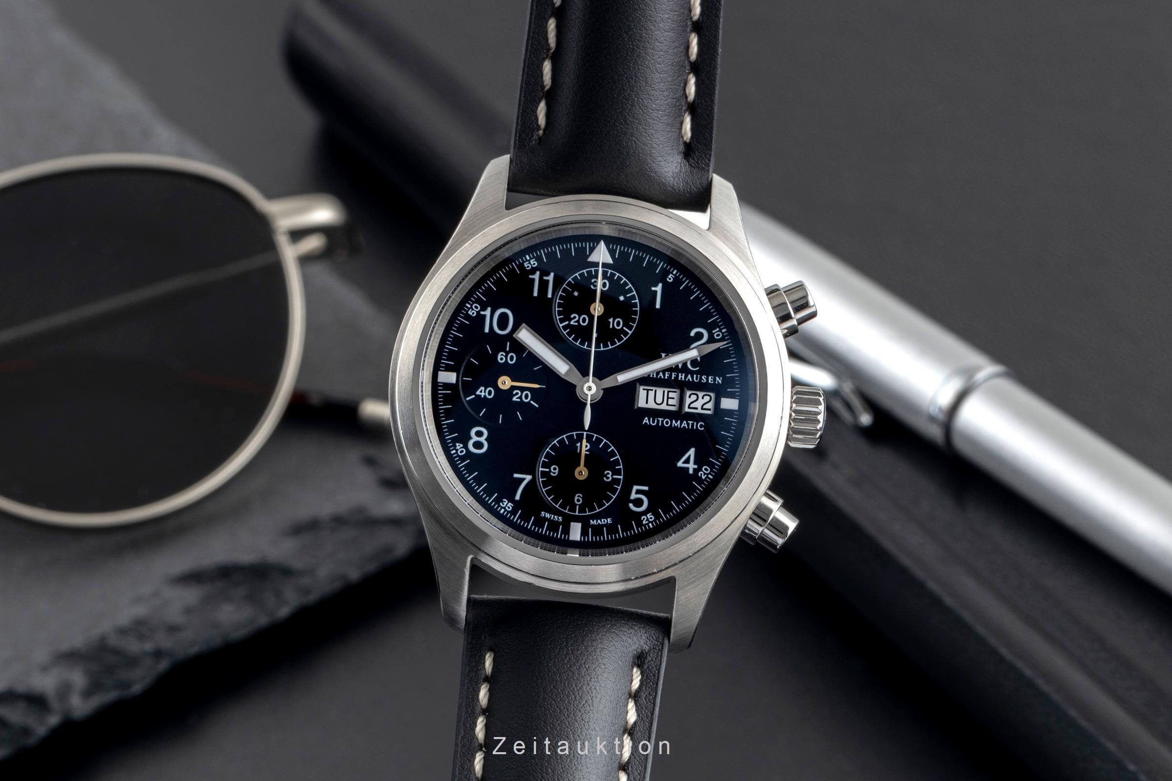 IWC Fliegerchronograph Chronograph Stahl Automatik Kal. 79320 Ref. IW370607  | Zeitauktion