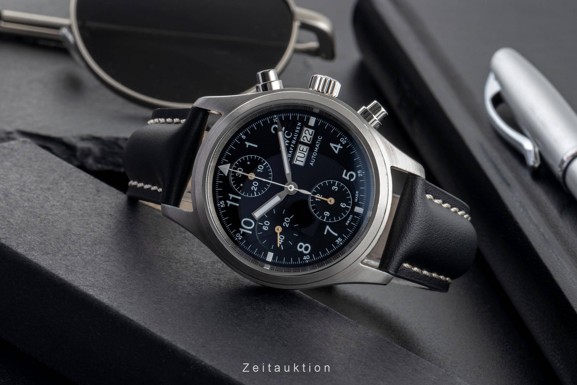 IWC Fliegerchronograph Chronograph Stahl Automatik Kal. 79320 Ref. IW370607  | Zeitauktion