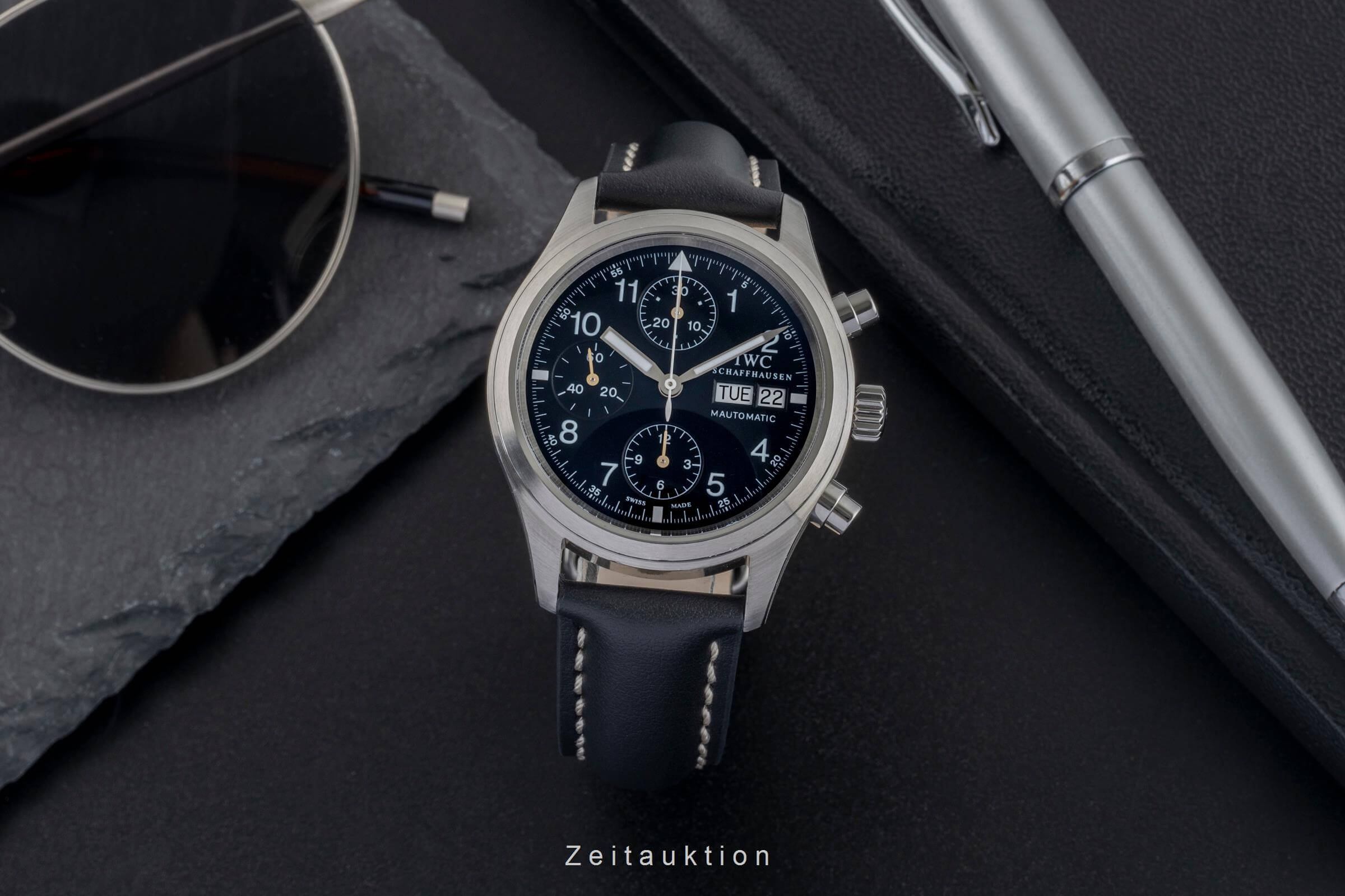 IWC Fliegerchronograph Chronograph Stahl Automatik Kal. 79320 Ref. IW370607  | Zeitauktion