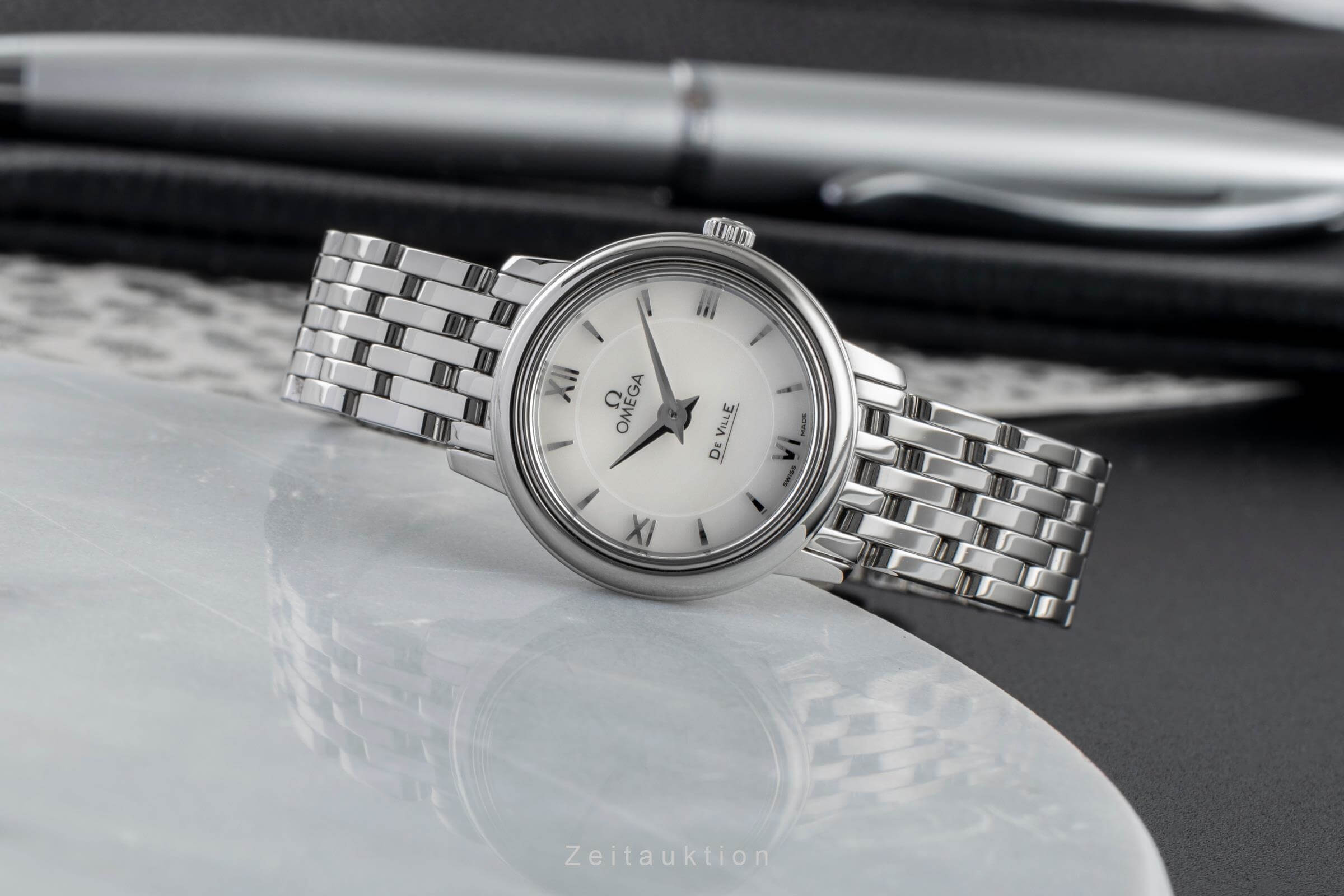 Omega De Ville Stahl Quarz Kal. 1376 Ref. 424.10.24.60.05.001  | Zeitauktion