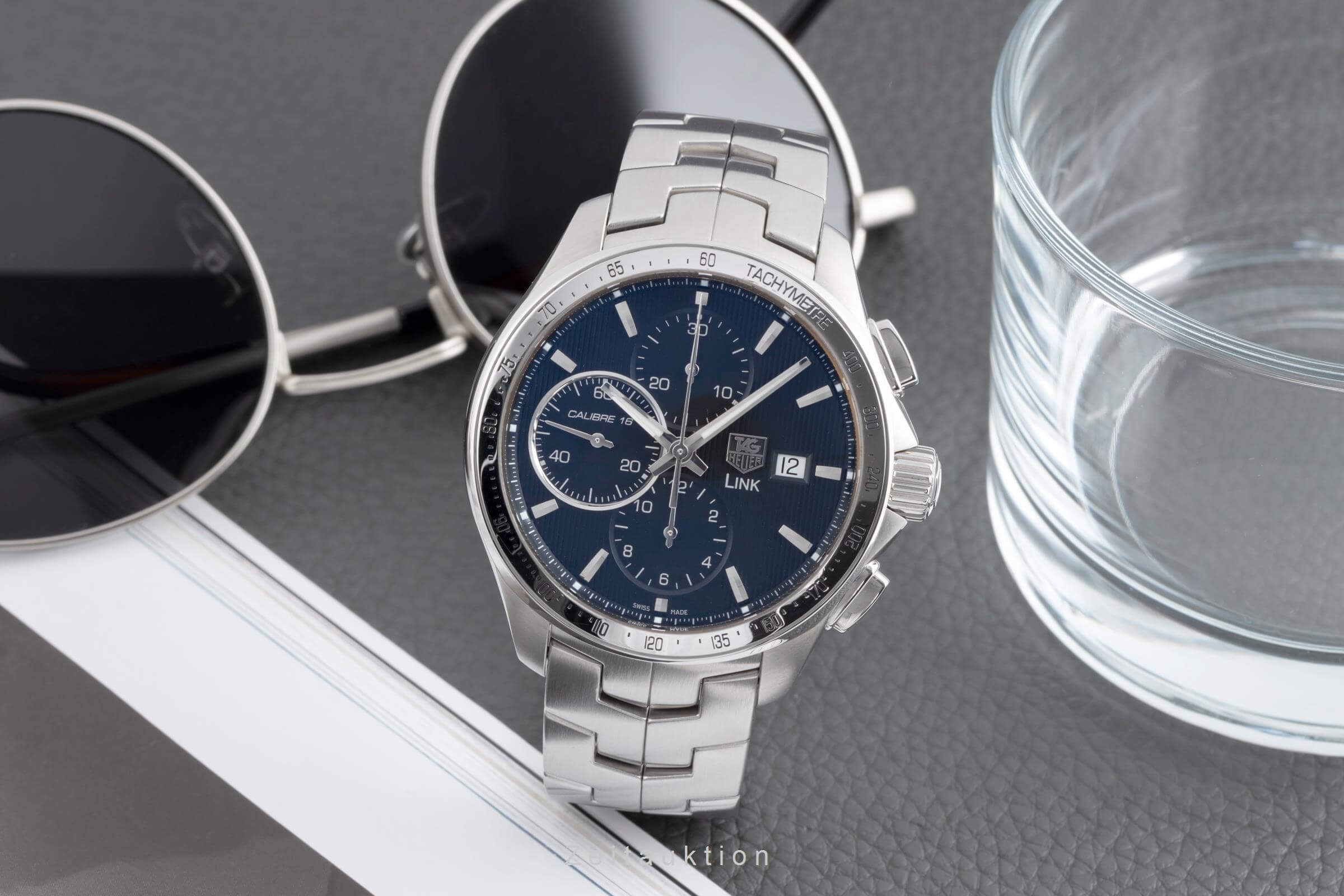 Tag Heuer Link chronograph steel automatic Kal. 16 Ref. CAT2010  | Zeitauktion