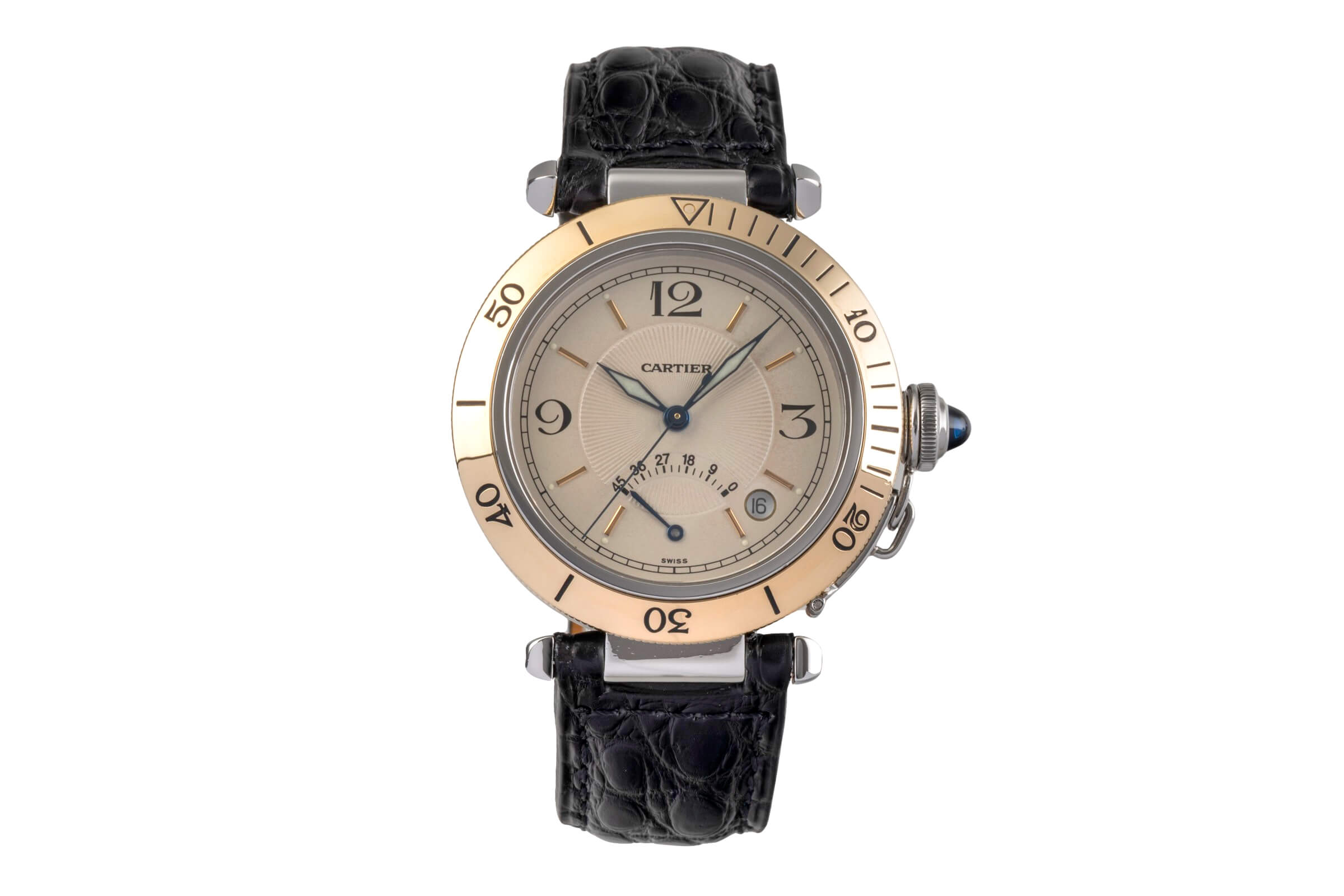 Cartier Pasha acero / oro automático Kal. 050 Ref. W31012H3  | Zeitauktion