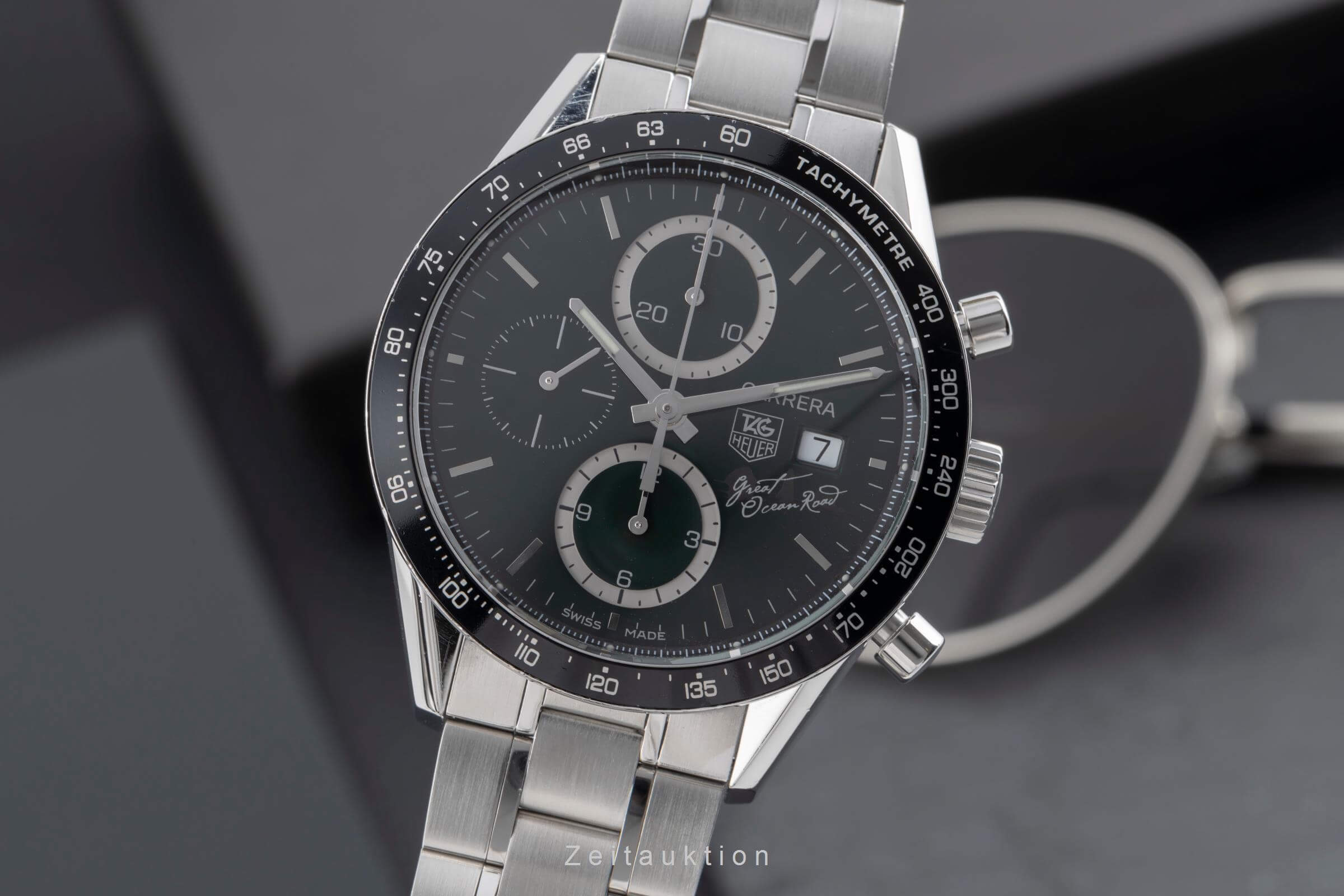 Tag Heuer Carrera Chronograph Stahl Automatik Kal. 16 Ref. CV201F LIMITED EDITION | Zeitauktion