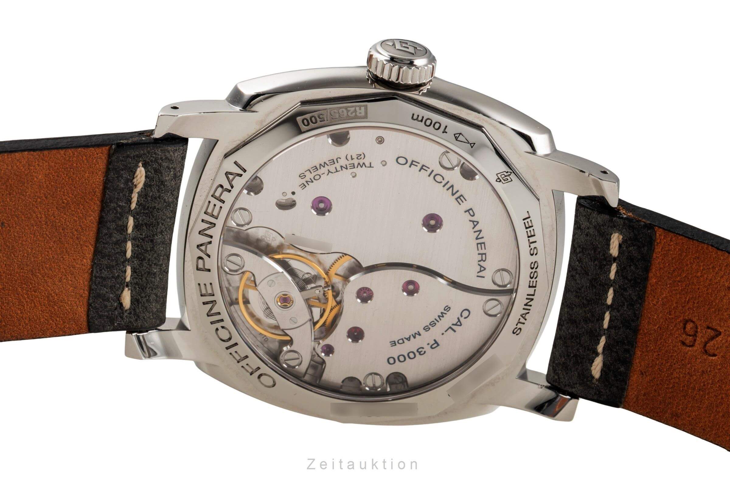 Panerai Radiomir steel manual winding Kal. P.3000 Ref. PAM00514  | Zeitauktion