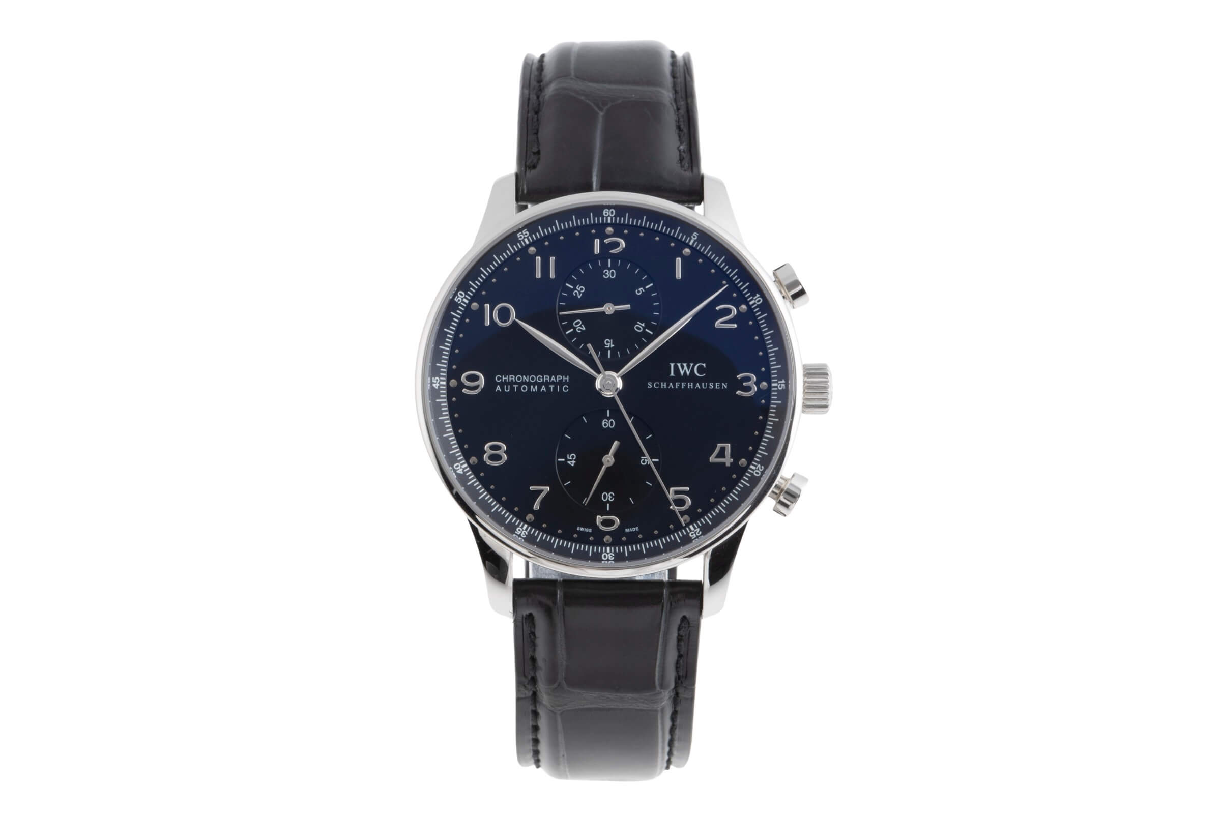 IWC Portugieser chronograph steel automatic Kal. C.79350 Ref. IW371438  | Zeitauktion