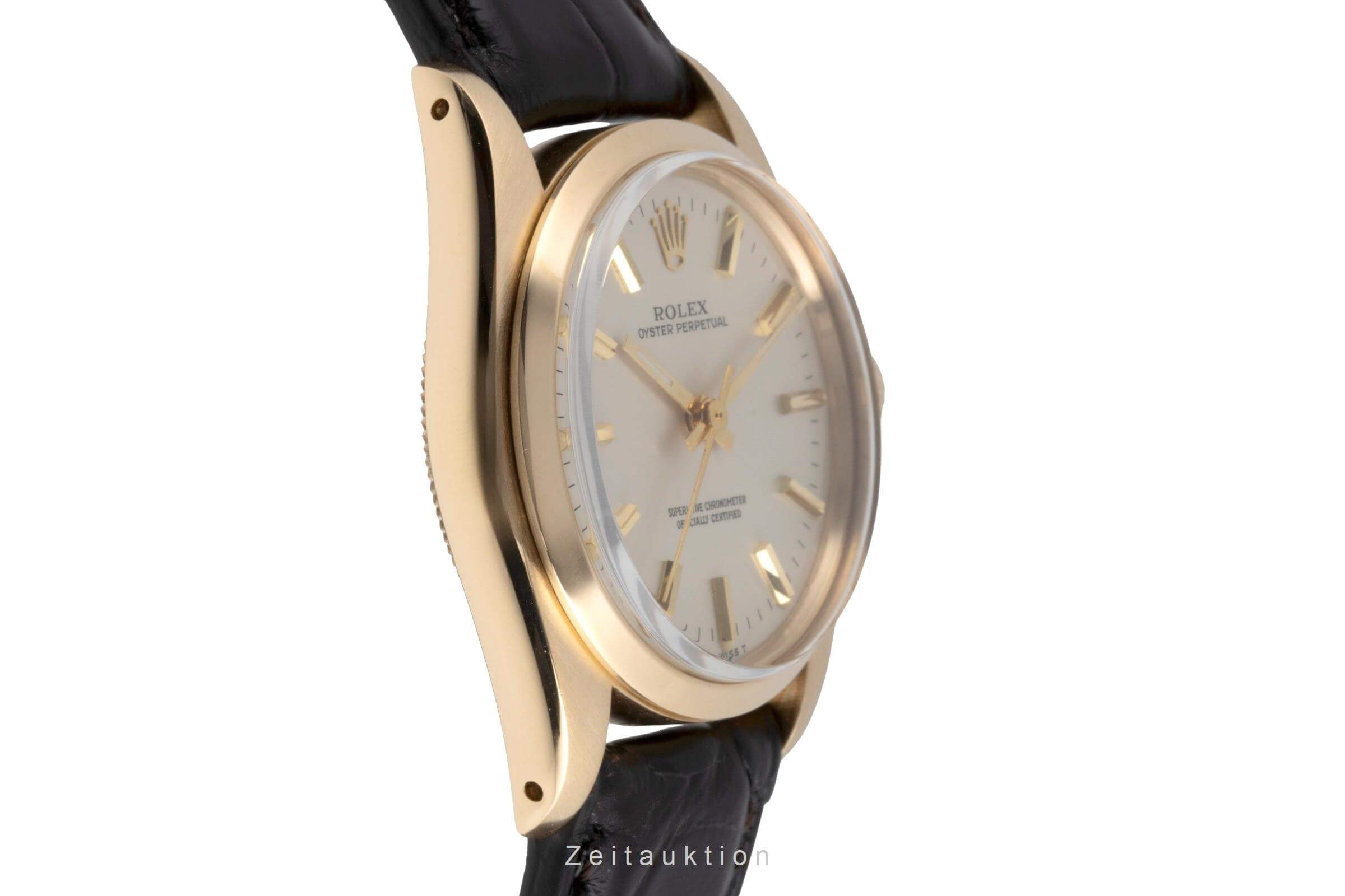 Rolex Oyster Perpetual 18k Gold Automatik Kal. 2030 Ref. 6748 VINTAGE  | Zeitauktion