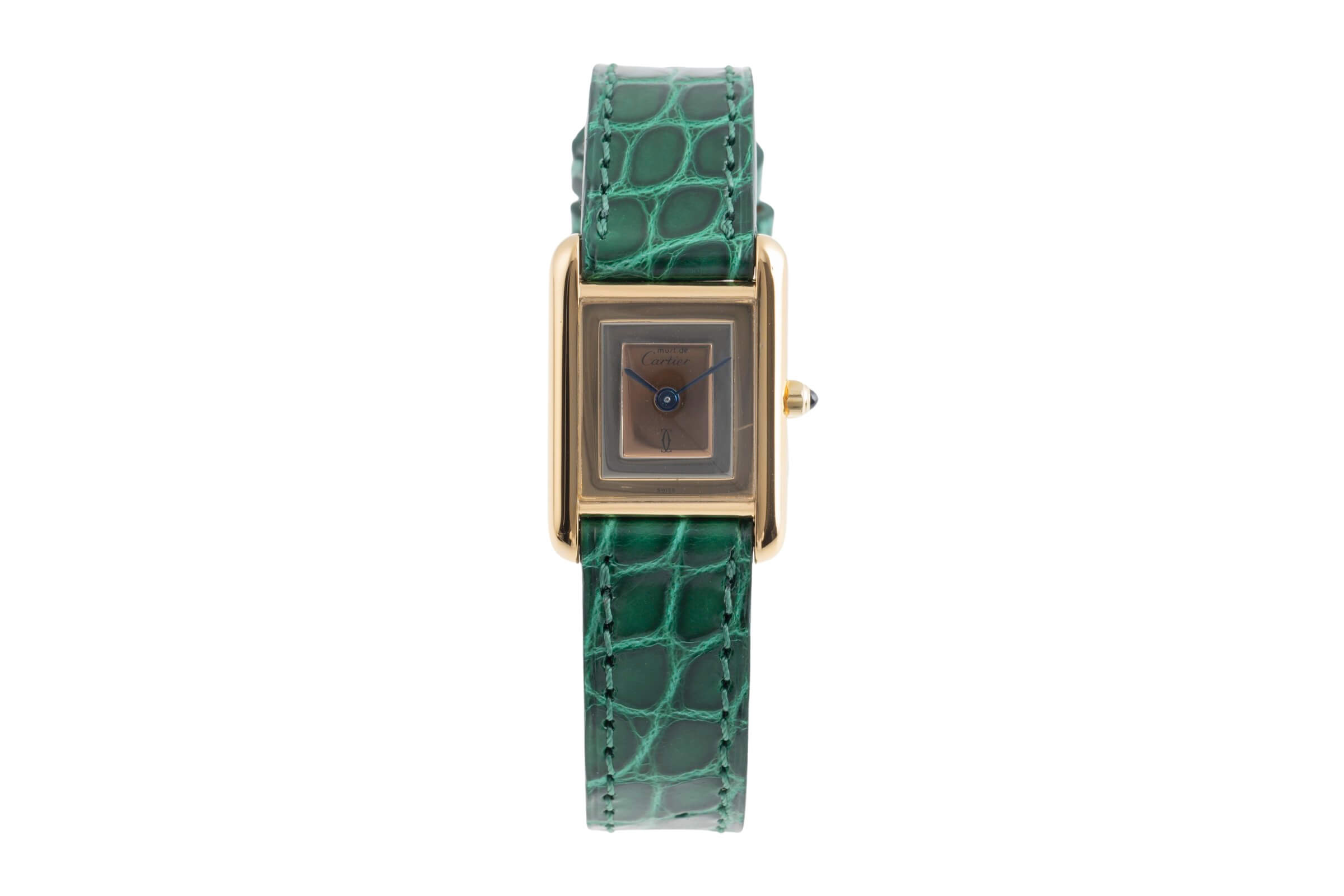 Cartier Tank plata banada en oro cuarzo Kal. 157 Ref. 366001  | Zeitauktion
