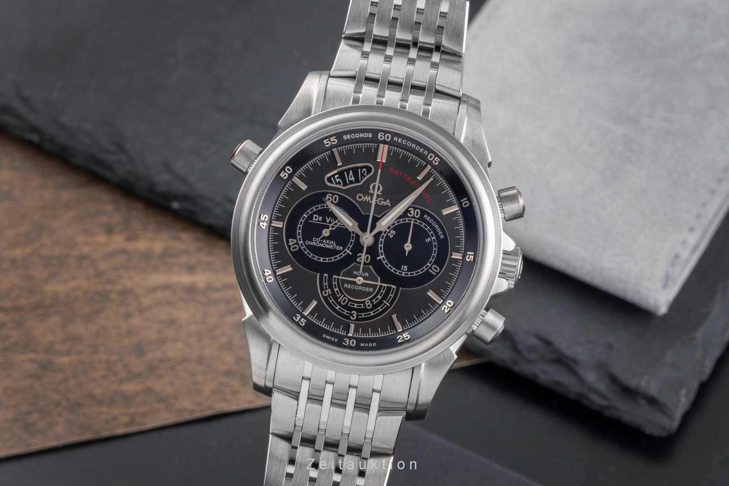 Omega De Ville Chronograph Stahl Automatik Kal. 3612 Ref. 422.10.44.51.06.001  | Zeitauktion