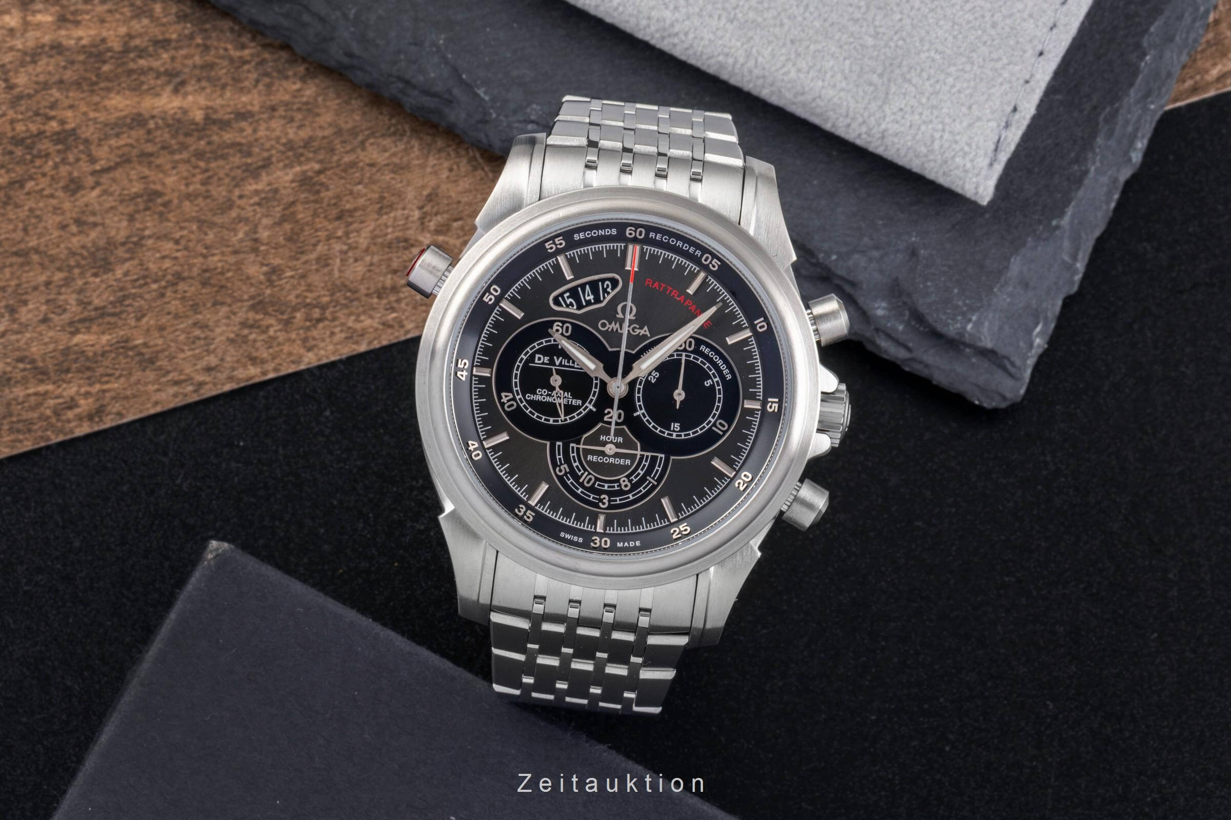 Omega De Ville Chronograph Stahl Automatik Kal. 3612 Ref. 422.10.44.51.06.001  | Zeitauktion
