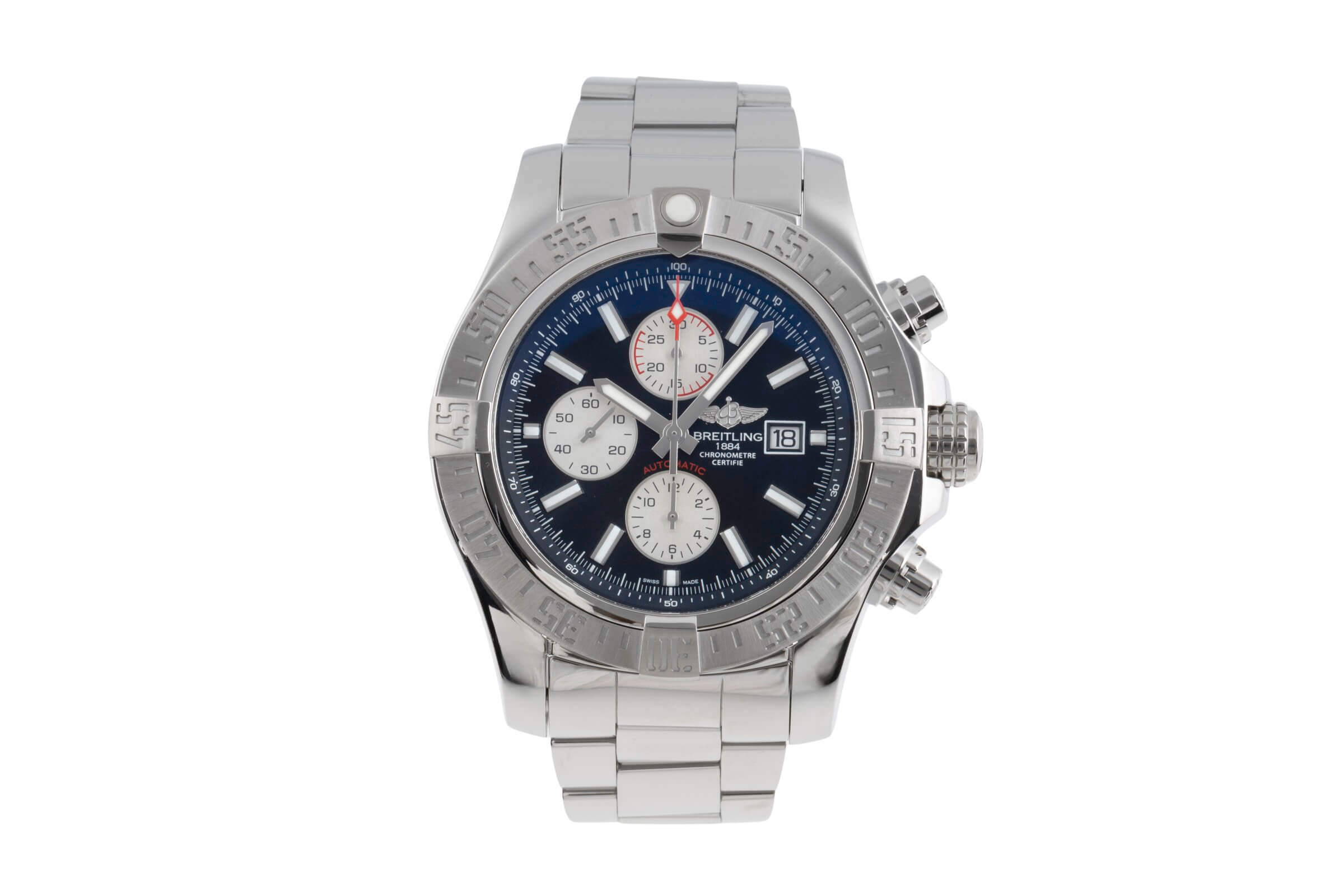 Breitling Super Avenger II chronograph steel automatic Kal. B13 Ref. A1337111/BC29/168A  | Zeitauktion