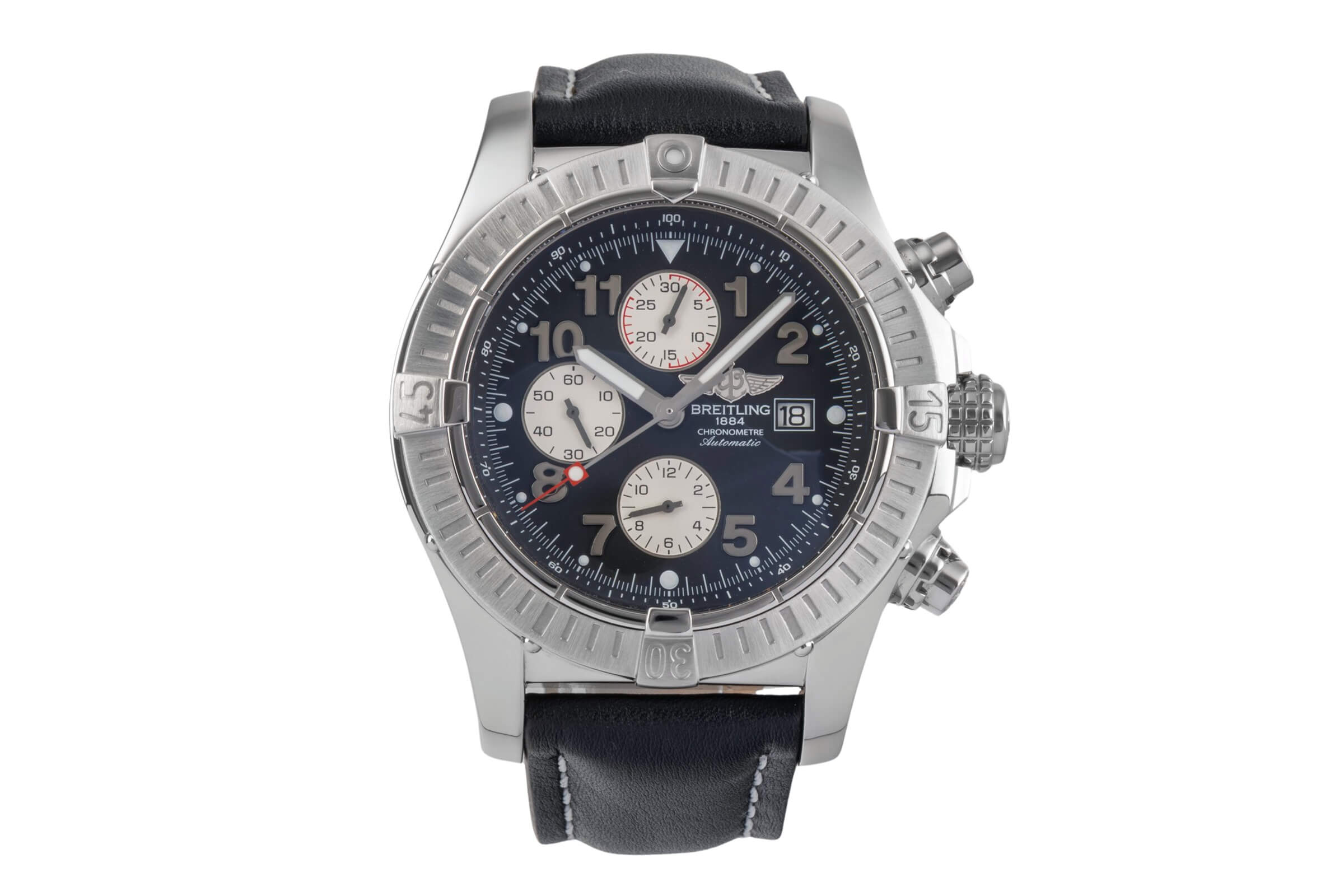 Breitling Super Avenger Chronograph Stahl Automatik Kal. B13 Ref. A13370  | Zeitauktion