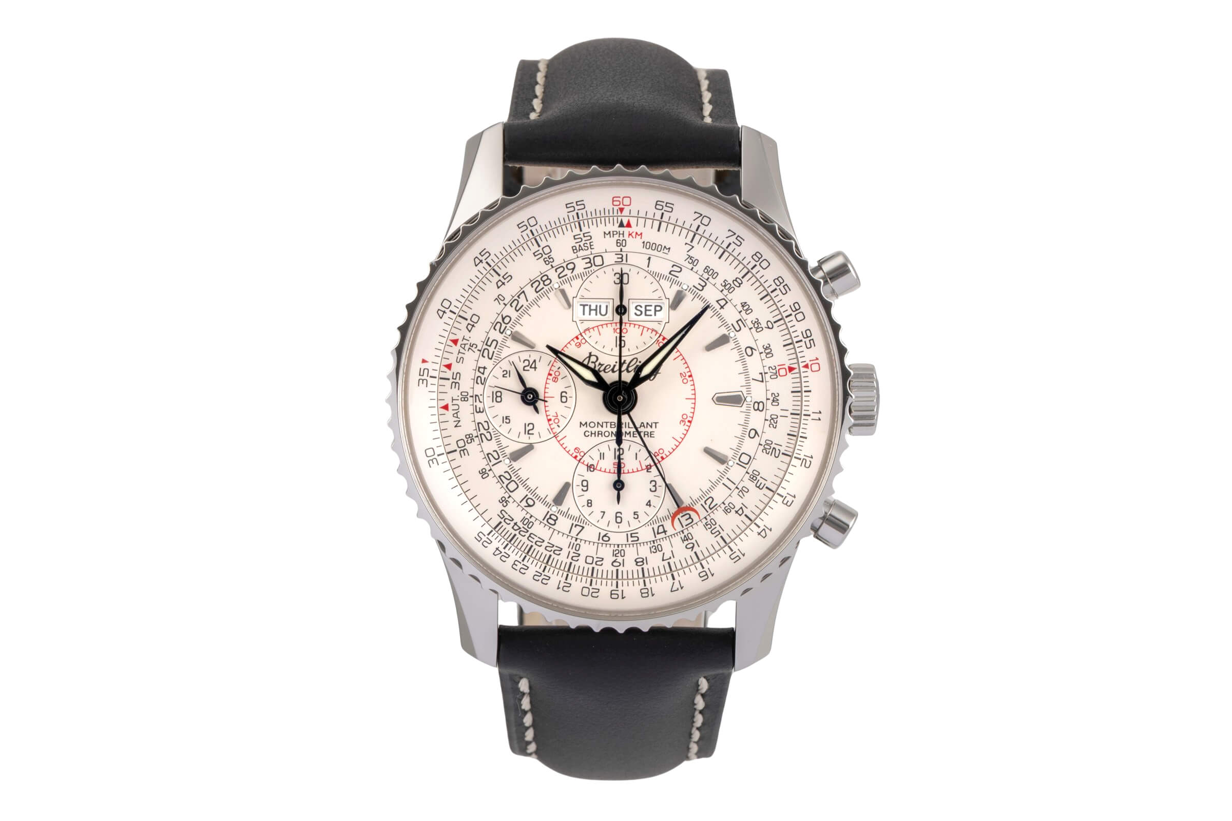 Breitling Montbrillant Datora  cronógrafo acero automático Kal. B21 Ref. A21330 A213G18NP  | Zeitauktion