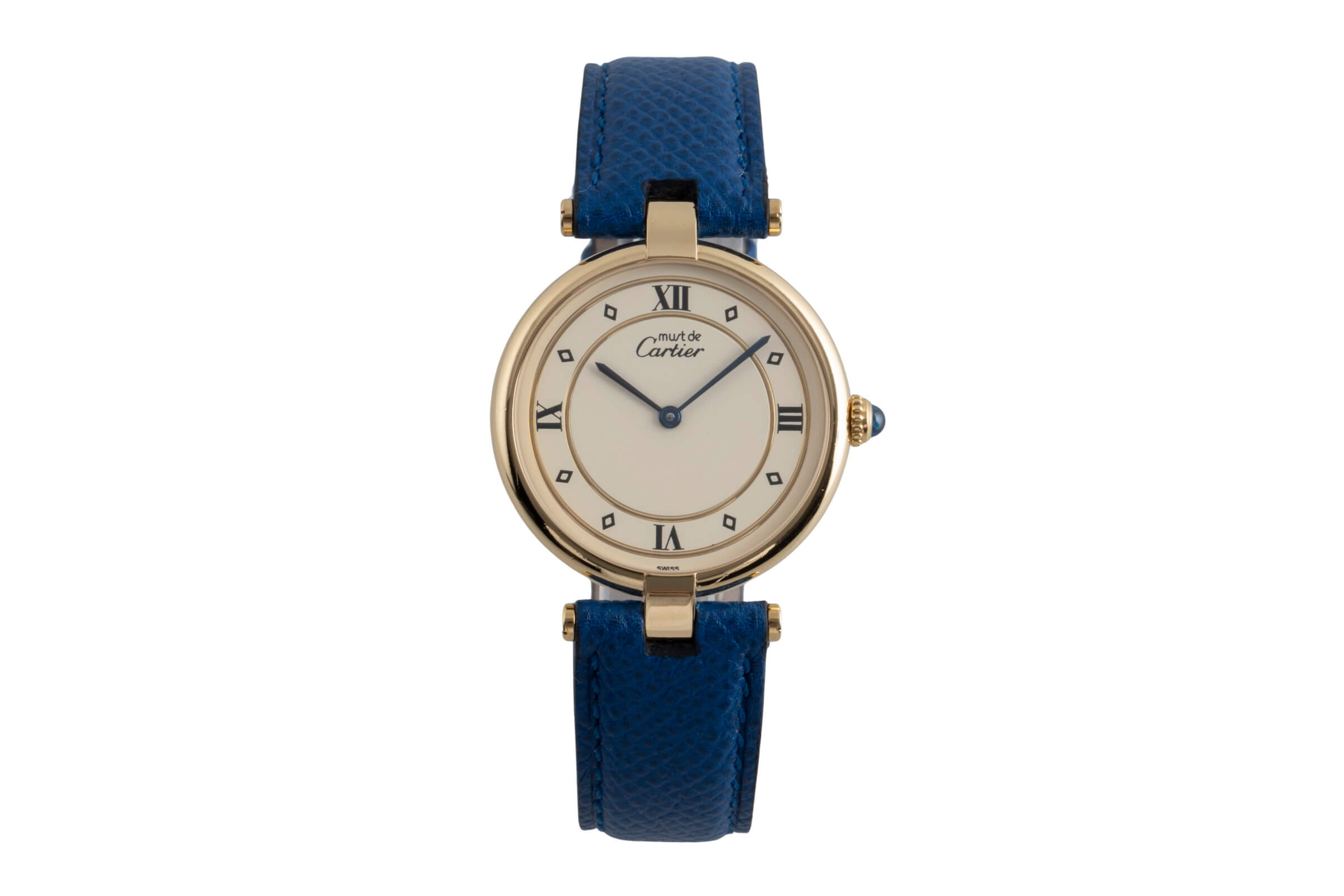 Cartier Vermeil plata banada en oro cuarzo Kal. 90 Ref. 590003  | Zeitauktion