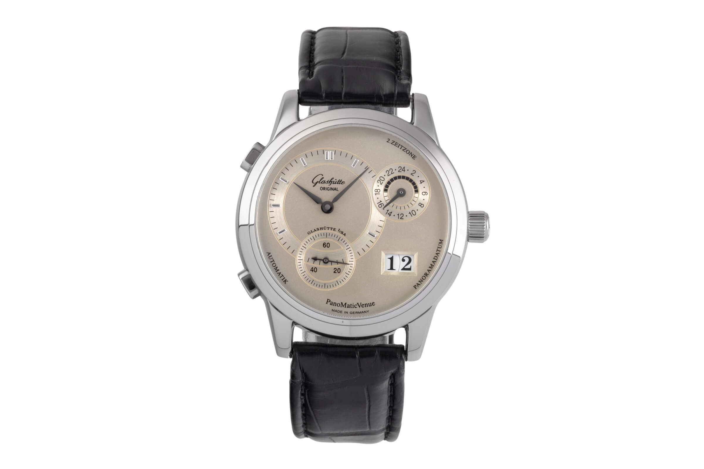 Glashütte Original PanoMaticVenue acier automatique Kal. GUB 90 Ref. 1-90-04-02-02-04  | Zeitauktion