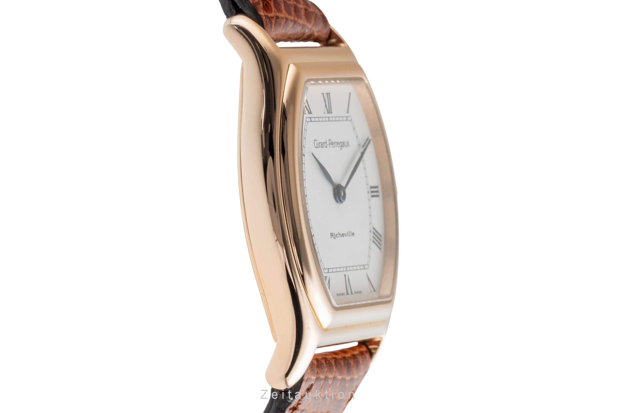 Girard Perregaux Richeville 18 ct red gold quartz Kal. 731-458 Ref. 2600  | Zeitauktion