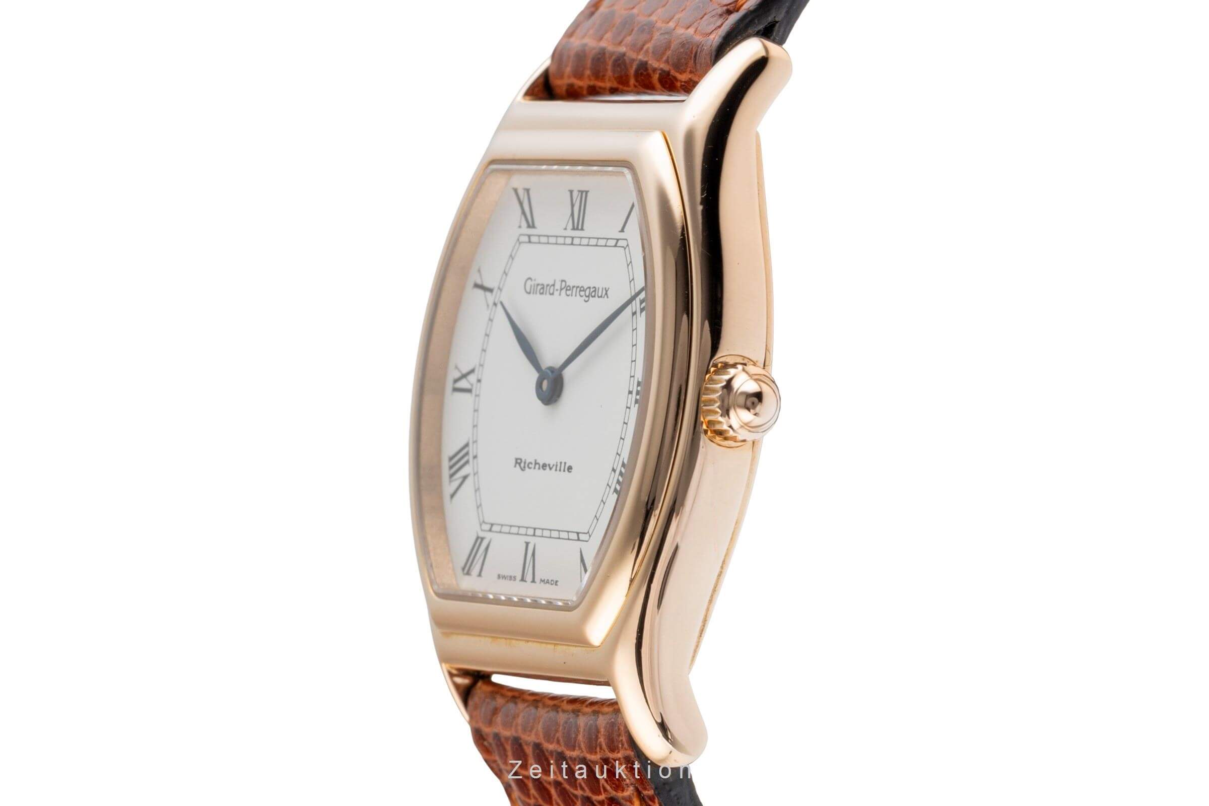 Girard Perregaux Richeville 18 ct red gold quartz Kal. 731-458 Ref. 2600  | Zeitauktion