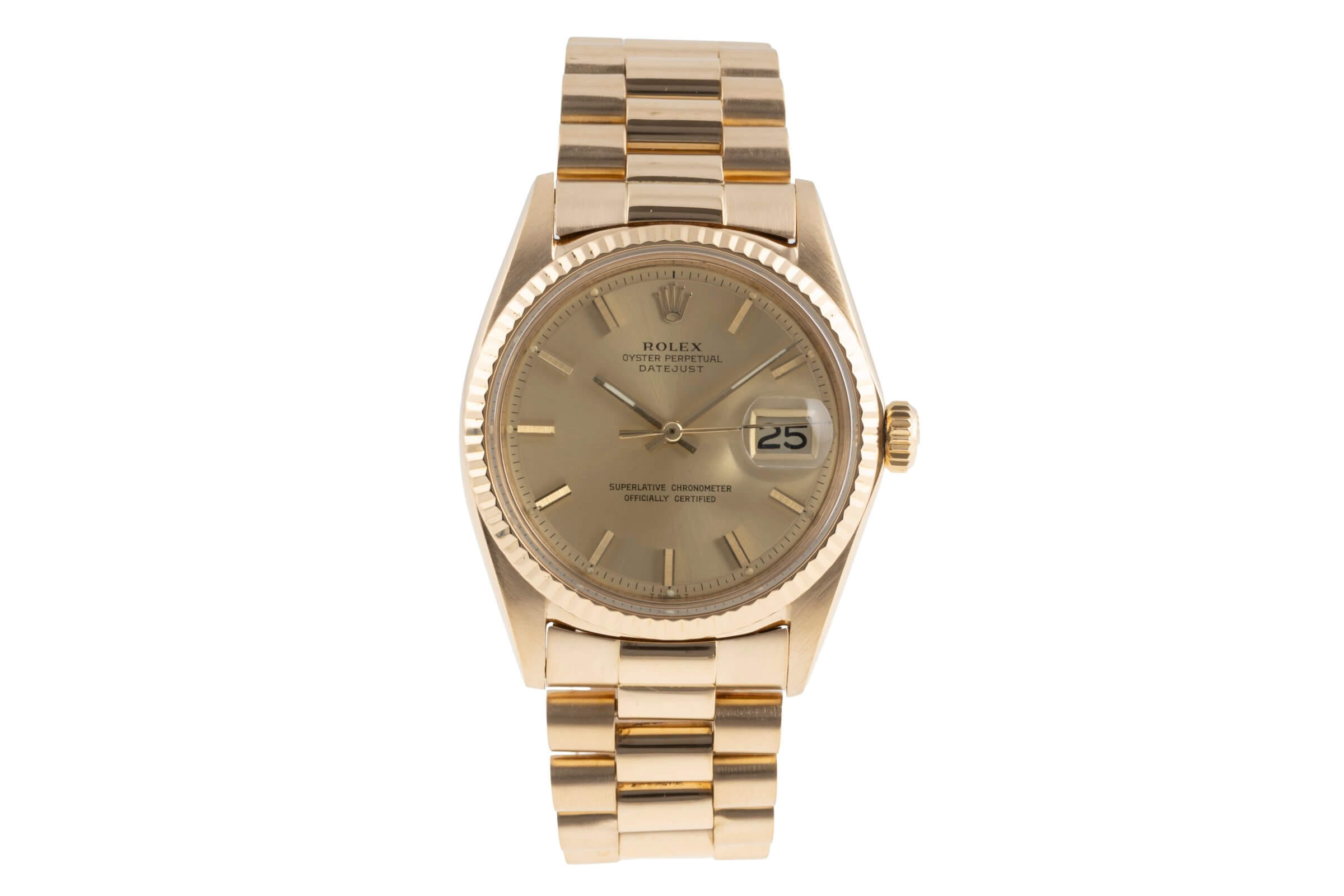 Rolex Datejust 18 ct gold automatic Kal. 1570 Ref. 1601 VINTAGE  | Zeitauktion