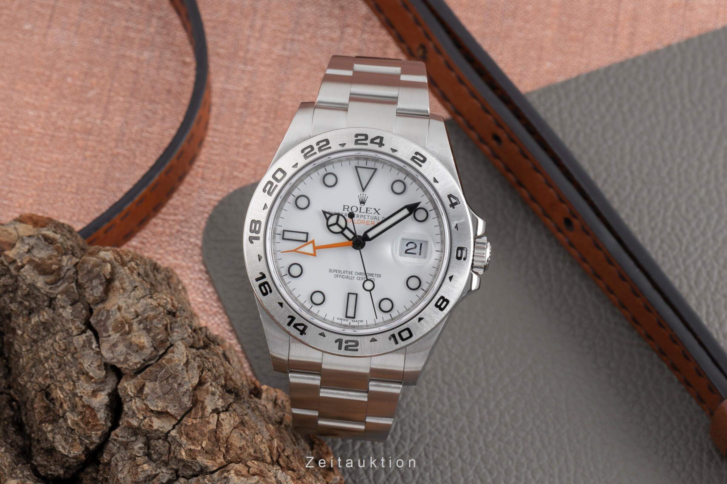 Rolex Explorer II acero automático Kal. 3187 Ref. 216570  | Zeitauktion