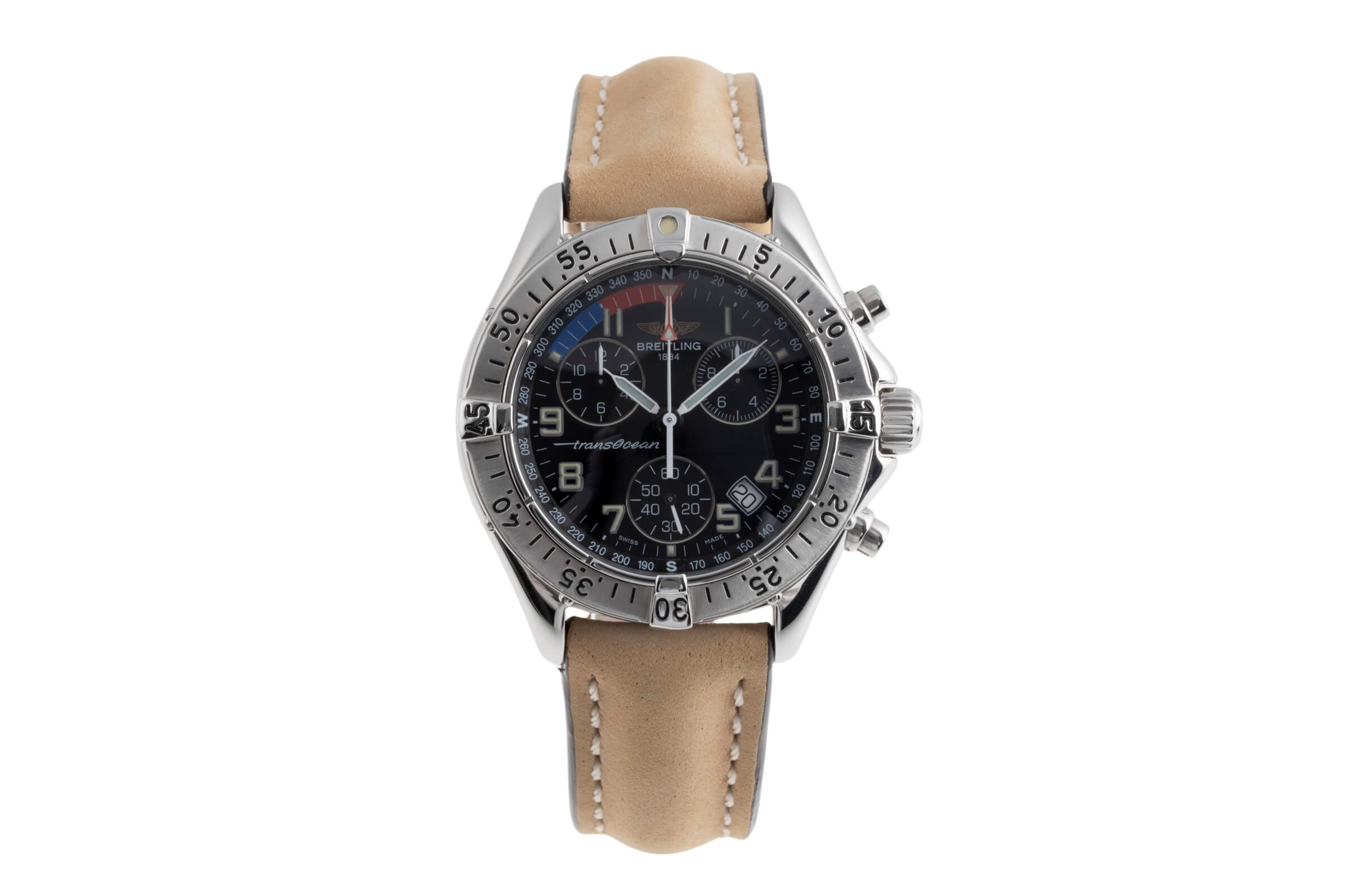 Breitling Transocean Chronograph Stahl Quarz Kal. B53 Ref. A53040.1  | Zeitauktion